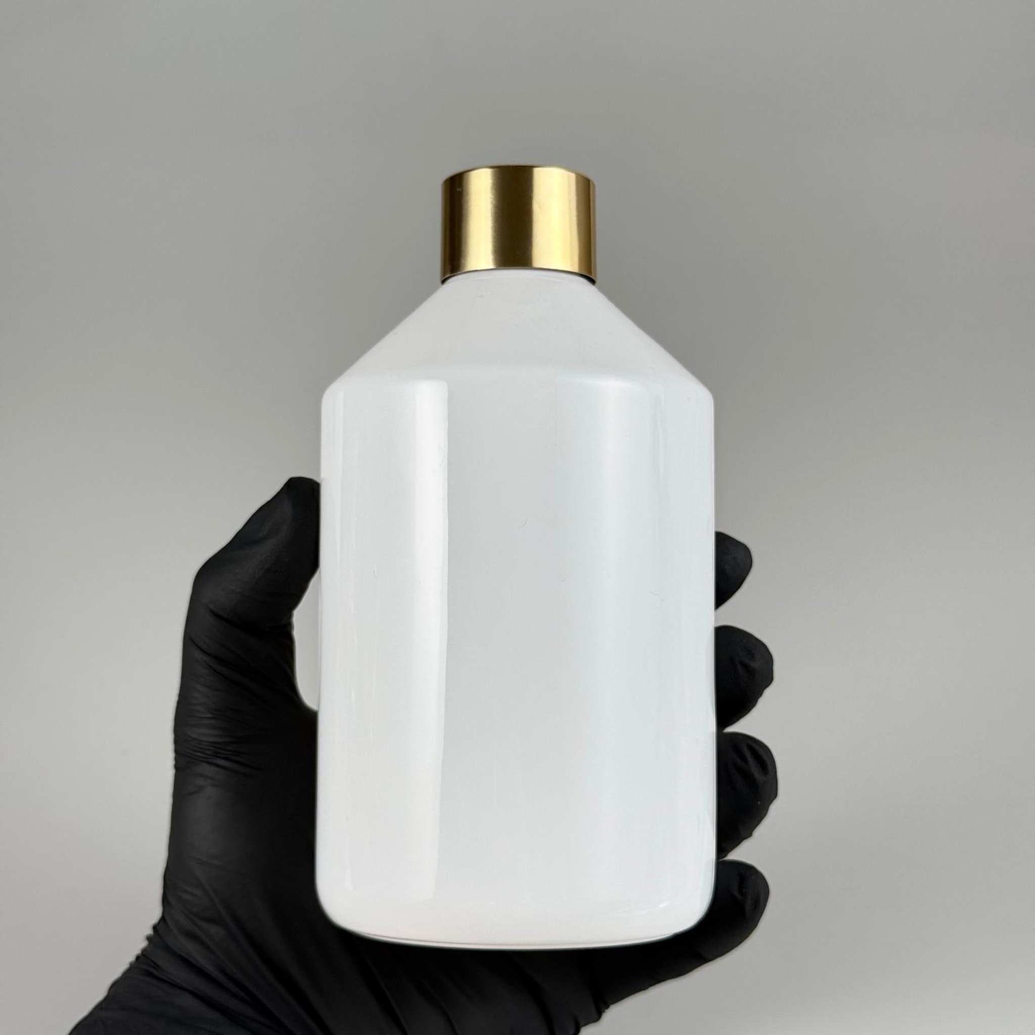 500 CC BEYAZ PET ŞİŞE + ALÜMİNYUM KAPLAMALI GOLD KAPAKLI + KÖR TIPALI TAKIM - 500 ML PET ŞİŞE