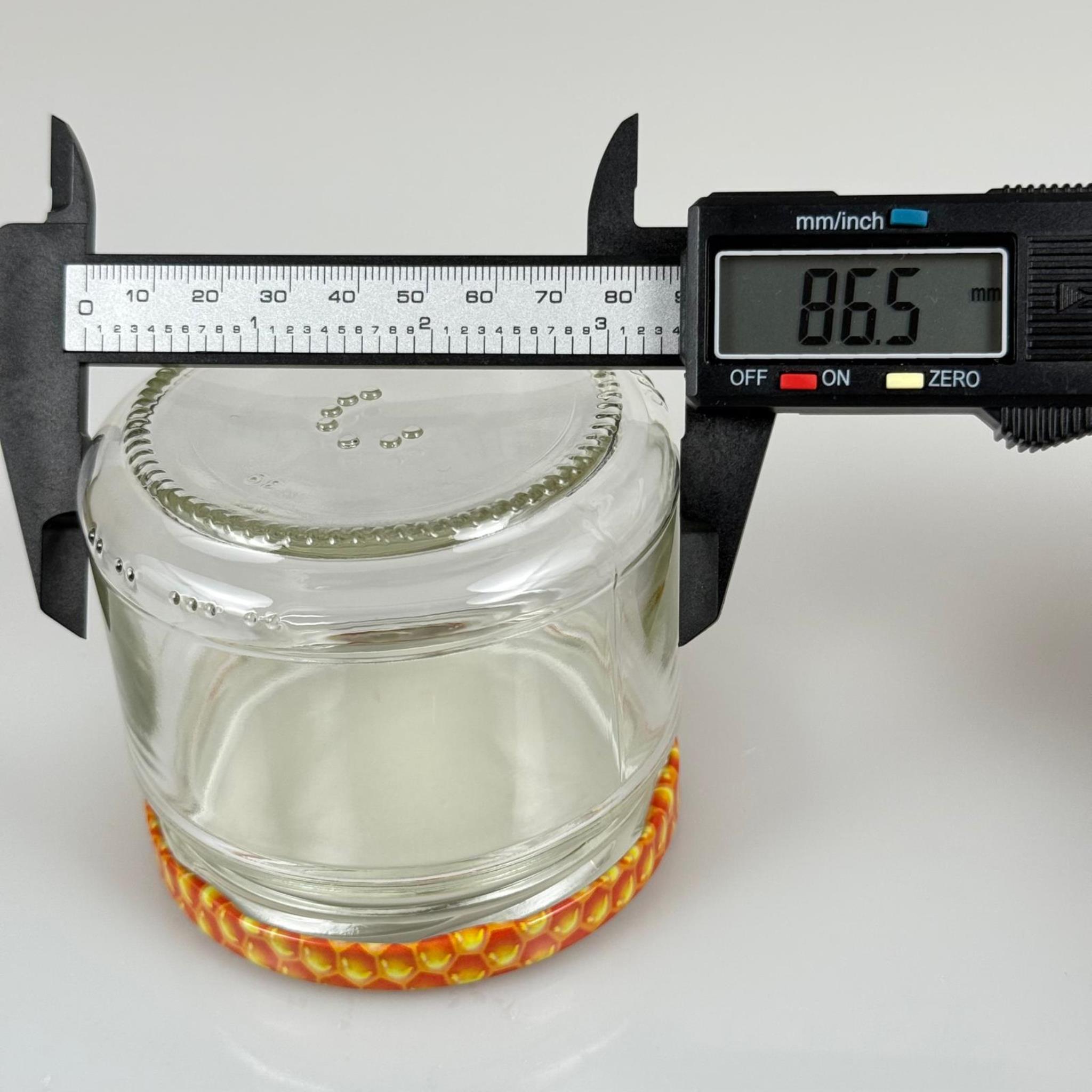 300 CC CAM KAVANOZ (SİLME HACİM 330 ML) - PETEK METAL KAPAKLI - 300 ML PAŞABAHÇE BAL , PEKMEZ , KONSERVE , MAGNOLİA VB KAVANOZLARI