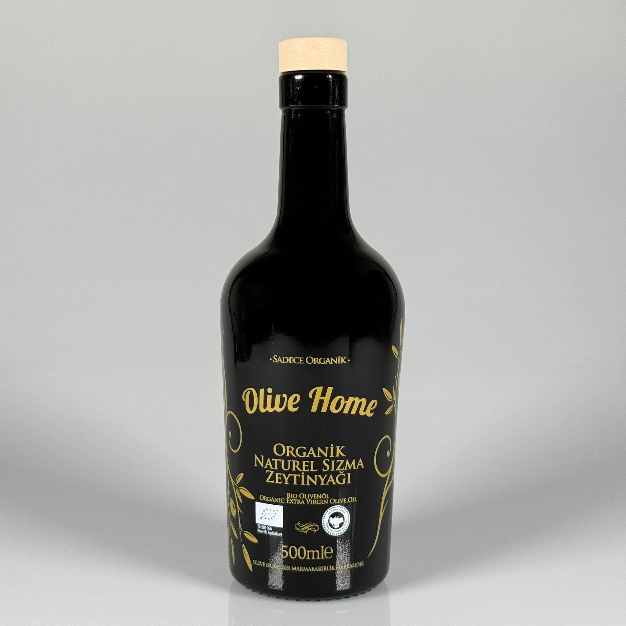 500 CC OLİVE ZEYTİNYAĞ BASKILI SİYAH CAM ŞİŞE + AHŞAP GÖRÜNÜMLÜ SENTETİK MANTAR TIPA - 500 ML TIPALI CAM ŞİŞE