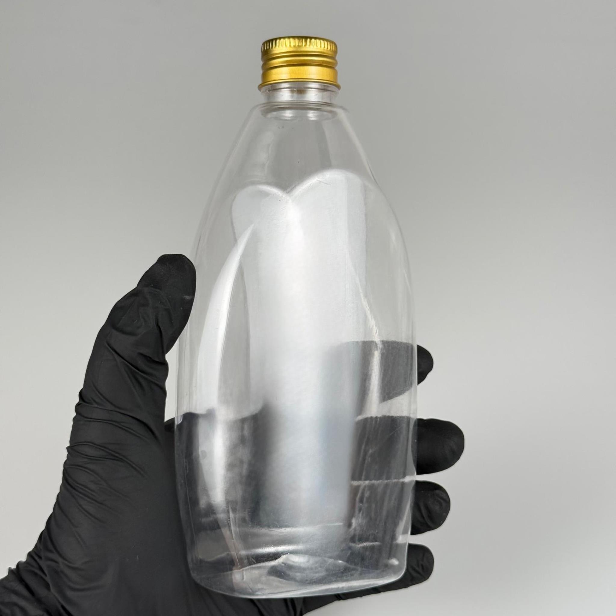 400 CC YASSI PET SIVI SABUN ŞİŞESİ (AĞIZ ÇAPI 24 MM) + KÖPÜK CONTALI GOLD METAL ALÜMİNYUM KAPAKLI +KOLONYA TIPALI TAKIM - 400 ML KAPAKLI PLASTİK ŞİŞELER