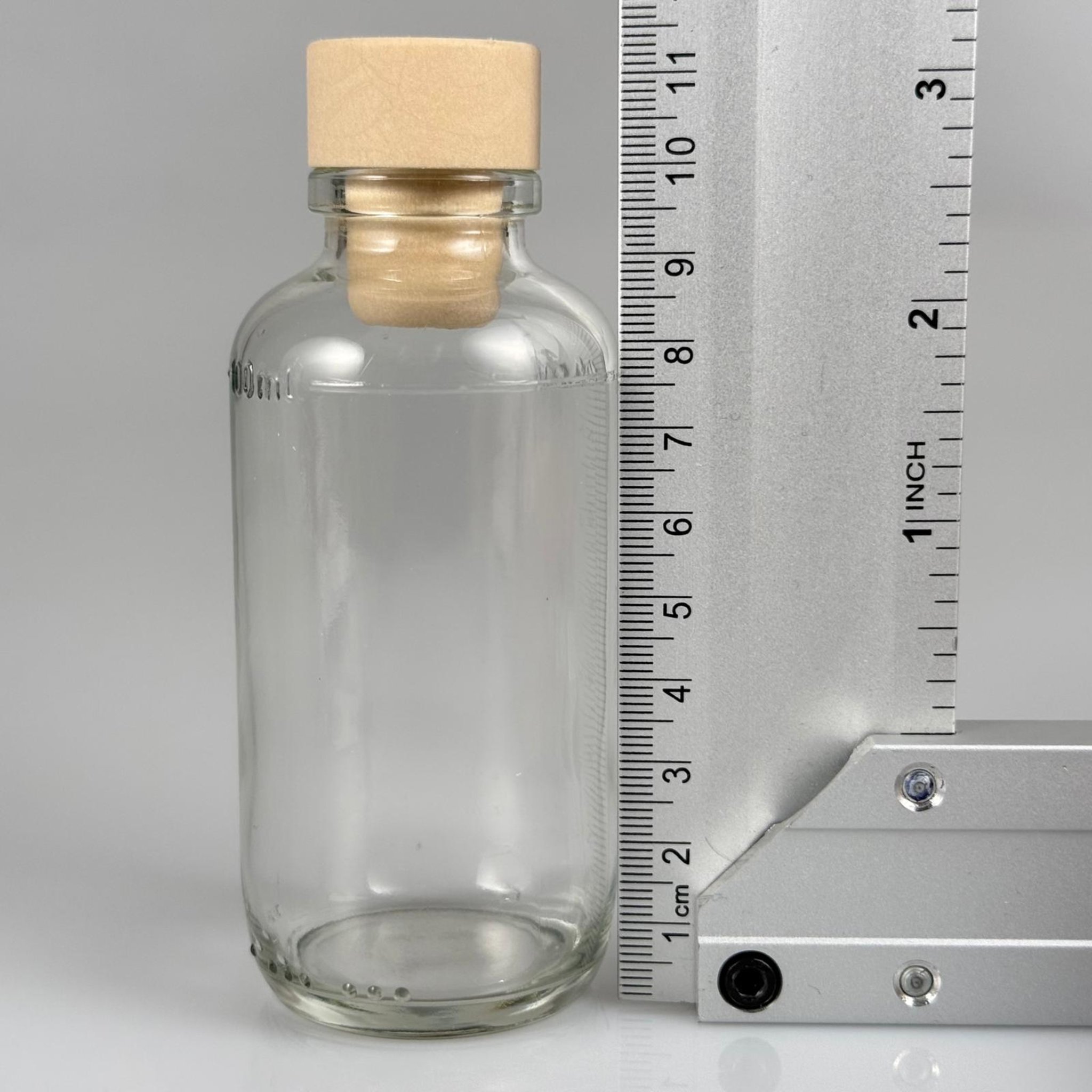 100 CC SENTETİK MANTAR TIPALI ŞEFFAF CAM ŞİŞE - 100 ML HEDİYELİK, NUMUNE SAKLAMA, BAHARAT, HOBİ VE DEKORASYON VB. İÇİN CAM ŞİŞE