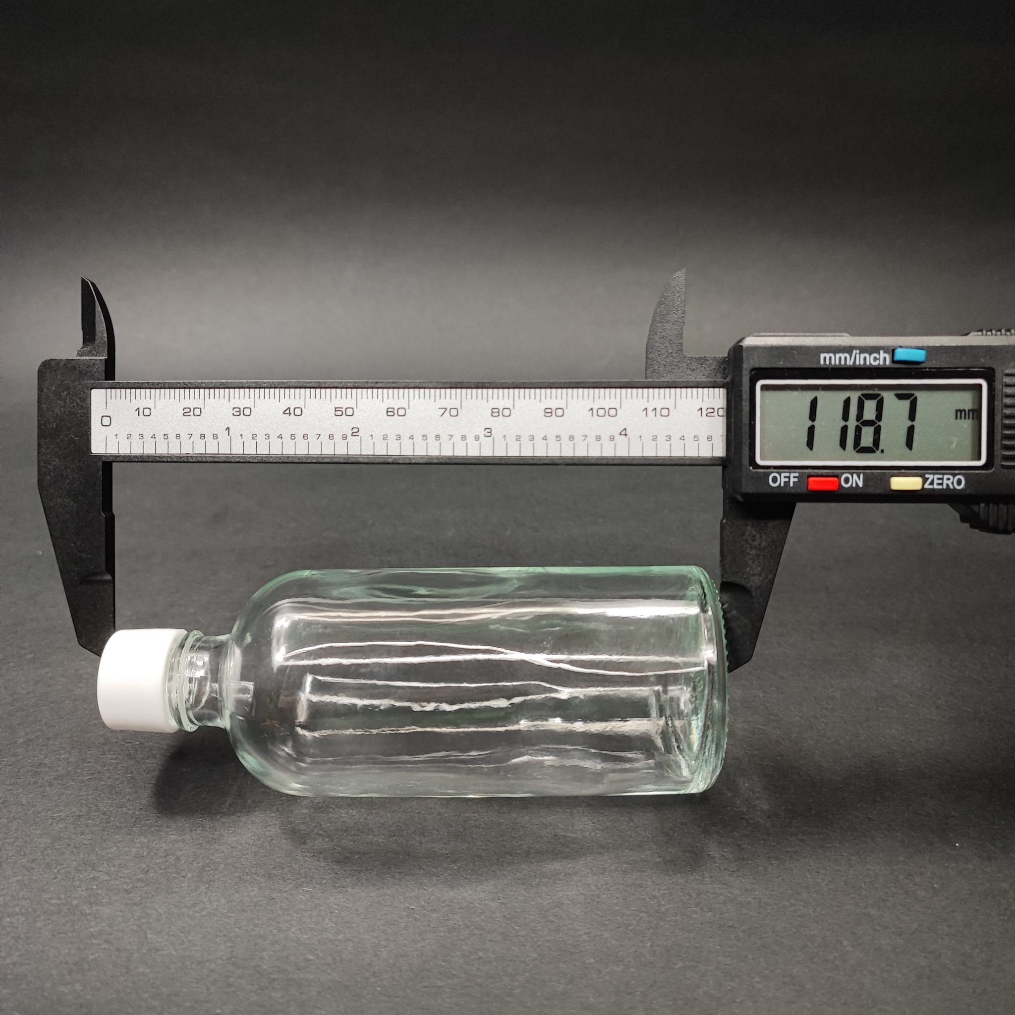 100 CC ŞEFFAF CAM ŞİŞE + KENDİNDEN CONTALI SIZDIRMAZ BEYAZ KAPAK - 100 ML KAPAKLI CAM ŞİŞE