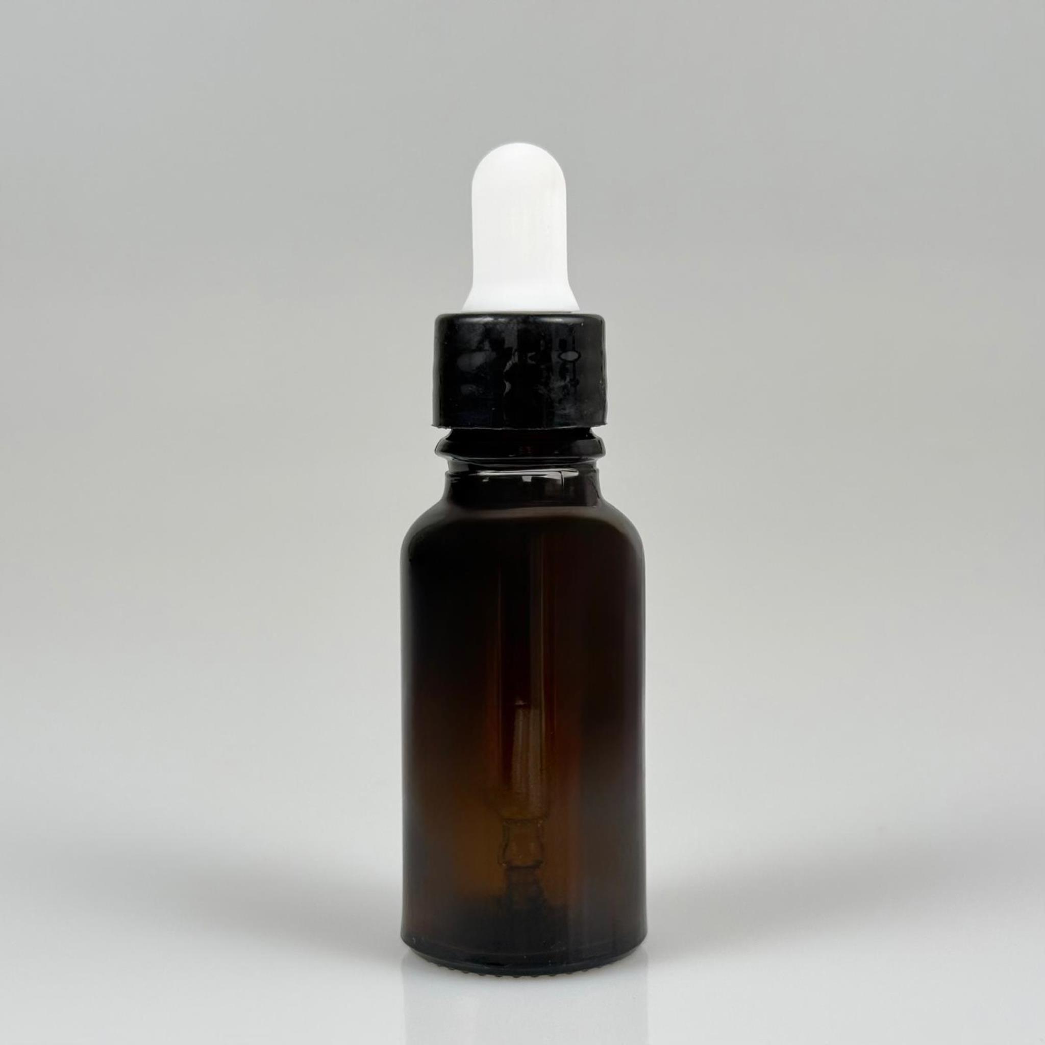 20 CC AMBER CAM DAMLALIKLI ŞİŞE - BEYAZ EMZİK + SİYAH DÜZ KAPAK + CAM PİPET TAKIM - 20 ML KAHVERENGİ DAMLALIKLI ŞİŞE SETİ
