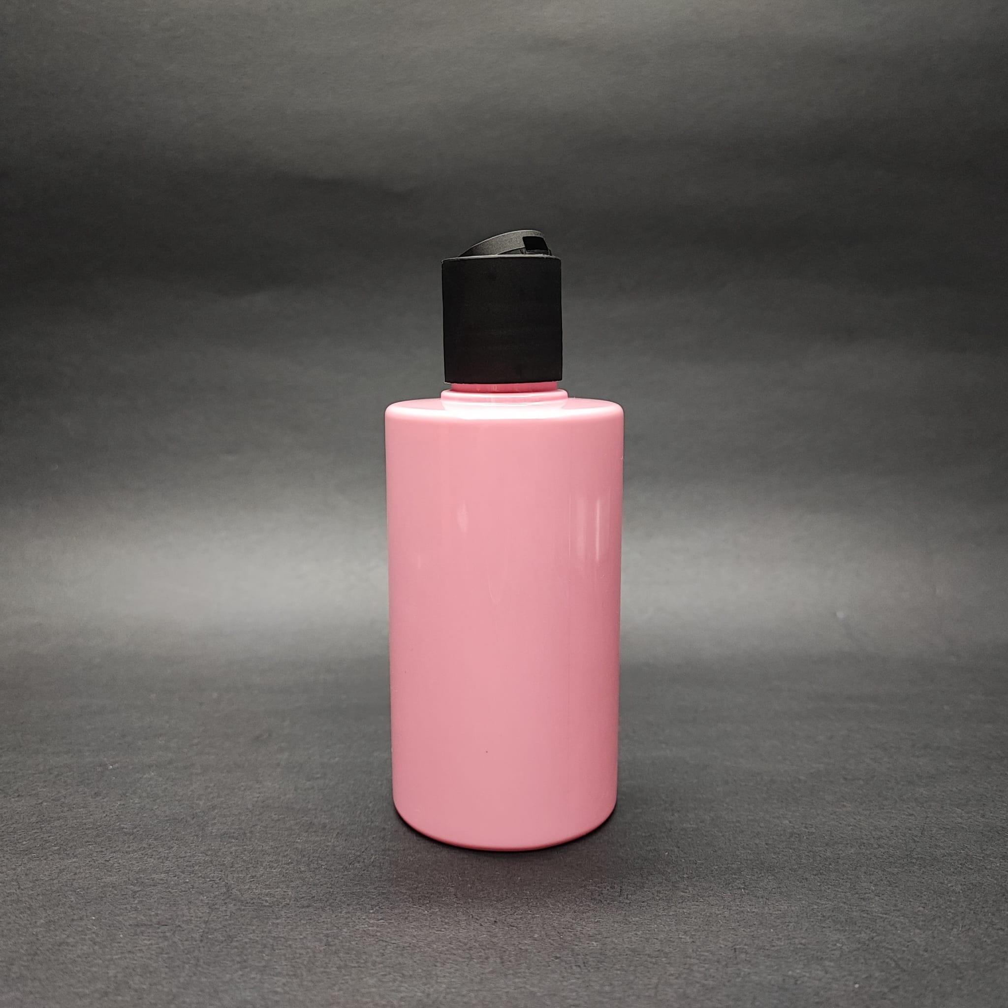 200 CC KÜT BOYUNLU SİLİNDİR PET ŞİŞE (24 GR) - SİYAH DİSKTOP ŞAMPUAN KAPAKLI - 200 ML PLASTİK ŞİŞE - PEMBE