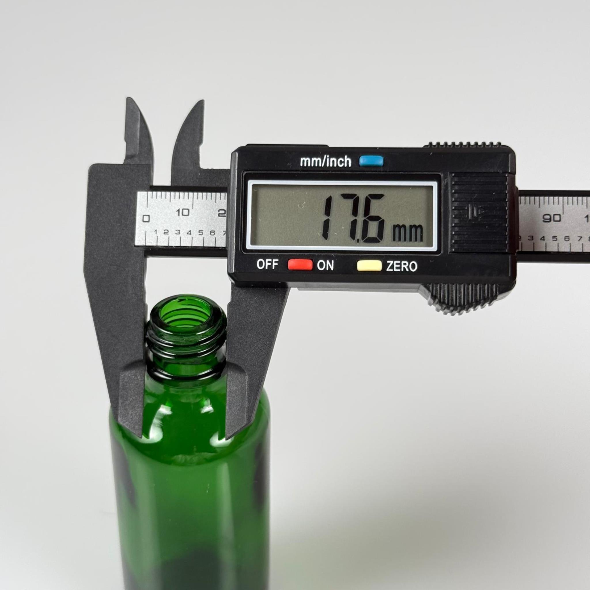 50 CC YEŞİL CAM ŞİŞE 18 MM İTHAL