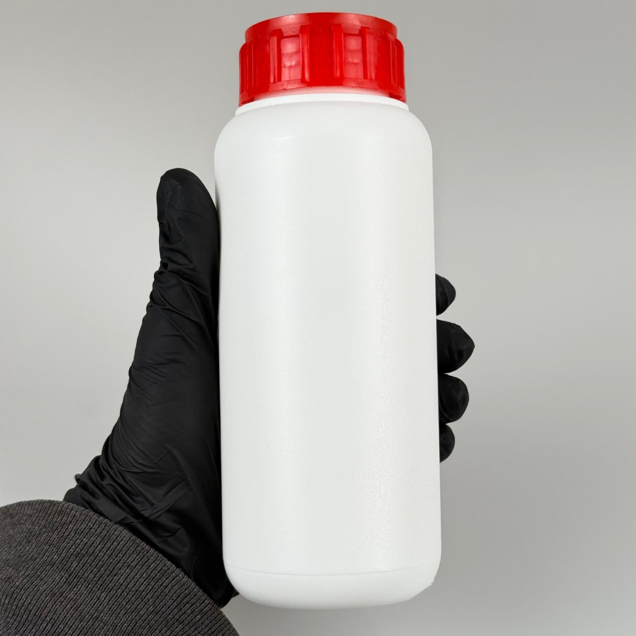 0,5 LT ZİRAİ İLAÇ BİDONU BEYAZ + KIRMIZI ALÜMİNYUM FOLYOLU İNDİKSİYON CONTA SK50 KAPAK - 500 CC PE POLİETİLEN TARIM BİDON
