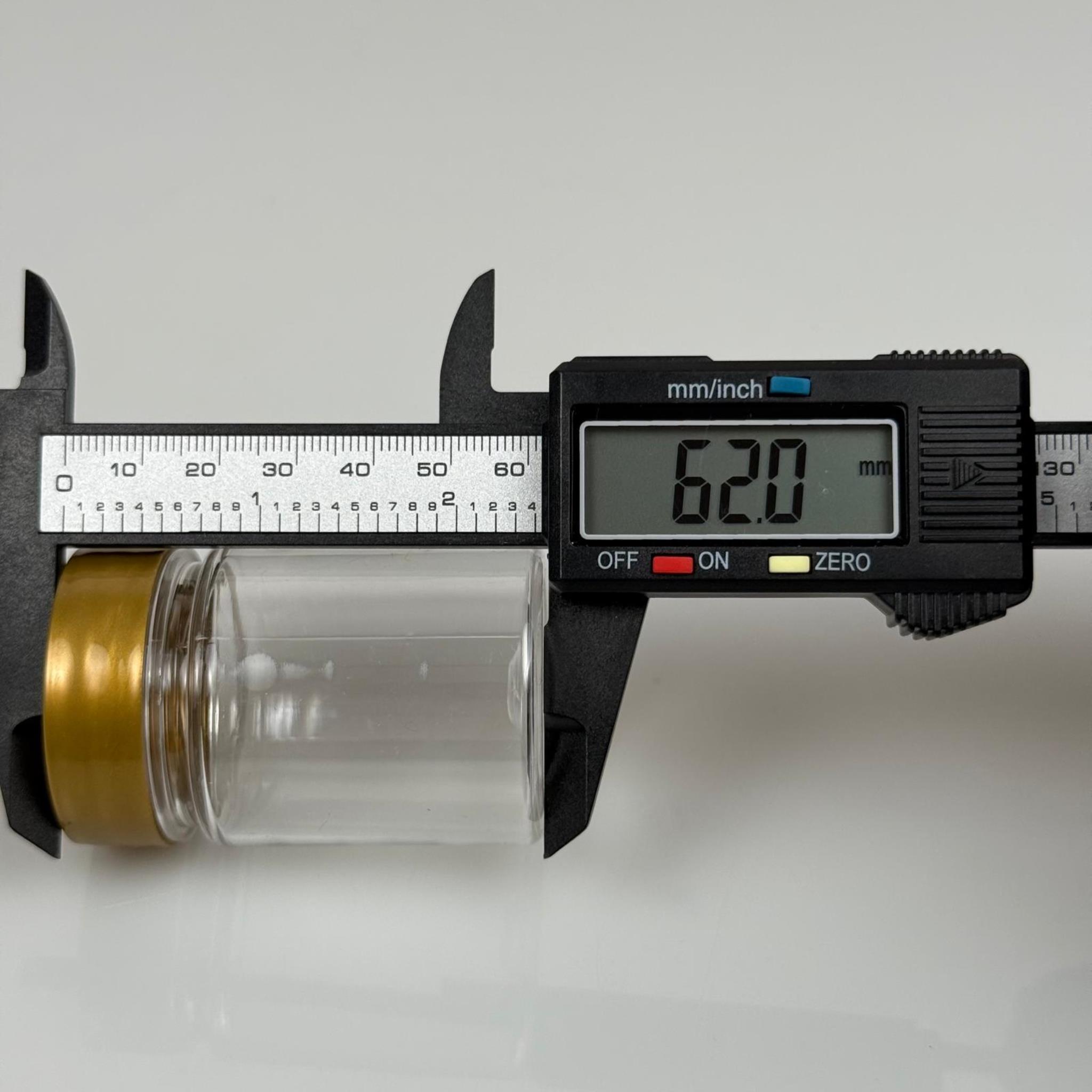 50 CC PET ŞİŞE GENİŞ AĞIZLI - GOLD KAPAKLI + KENDİNDEN YAPIŞKANLI KÖPÜK CONTALI - 50 ML PLASTİK NUMUNE KAVANOZU, MİNİ TABLET KAVANOZU