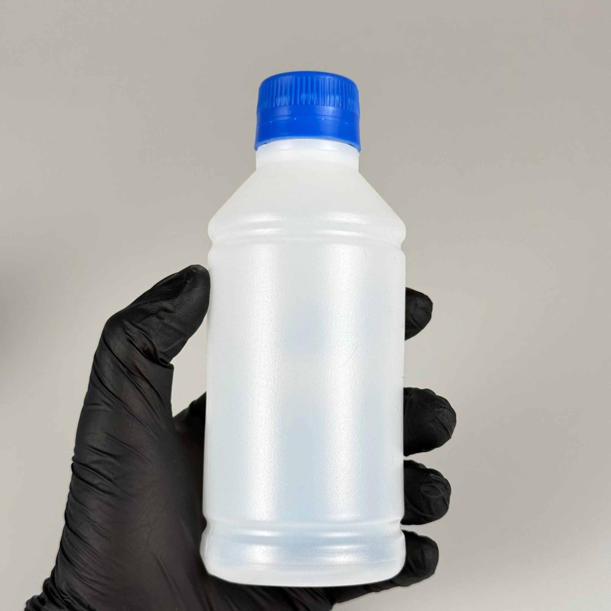 250 CC TİNER ŞİŞESİ - MAVİ KİLİTLİ KAPAKLI - 250 ML KİMYASALA DAYANIKLI PLASTİK ŞİŞE - 0,25 LT POLİETİLEN ŞİŞE