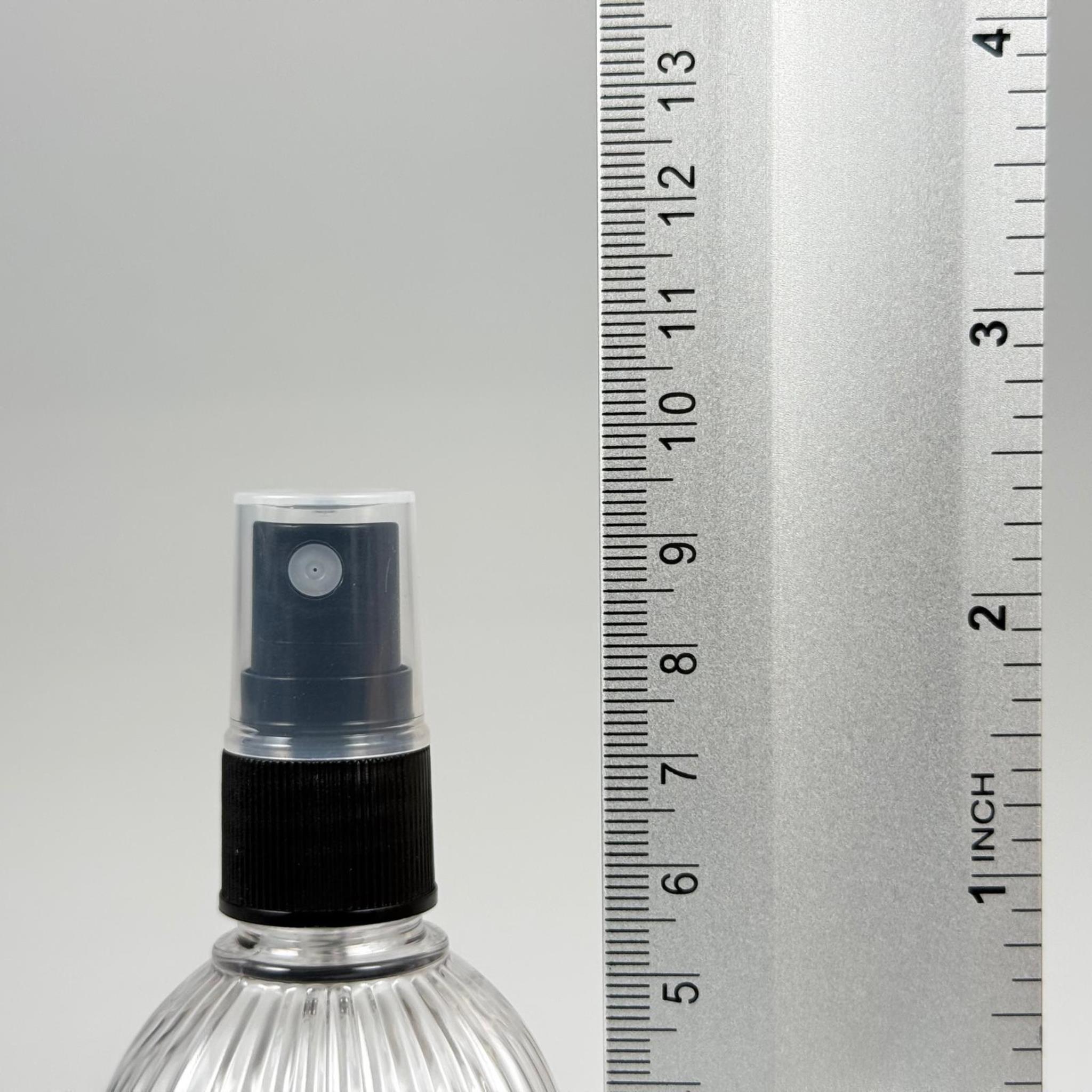 50 CC TOP ÇİZGİLİ DESENLİ SİYAH SPREYLİ PET ŞİŞE 18 MM SİYAH SPREYLİ TAKIM - 50 ML TOP MODEL SİYAH SPREYLİ ÇİZGİLİ PLASTİK ŞİŞE