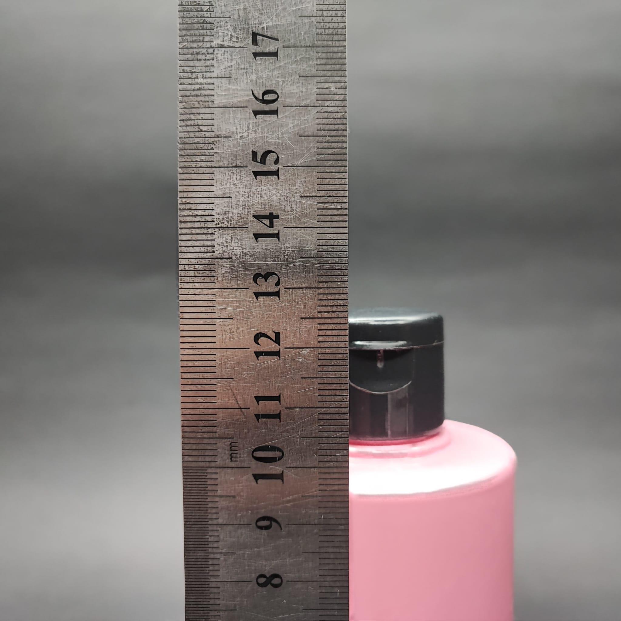 200 CC KÜT BOYUNLU SİLİNDİR PET ŞİŞE (24 GR) - SİYAH FLİPTOP KAPAKLI - 200 ML PLASTİK ŞİŞE - PEMBE