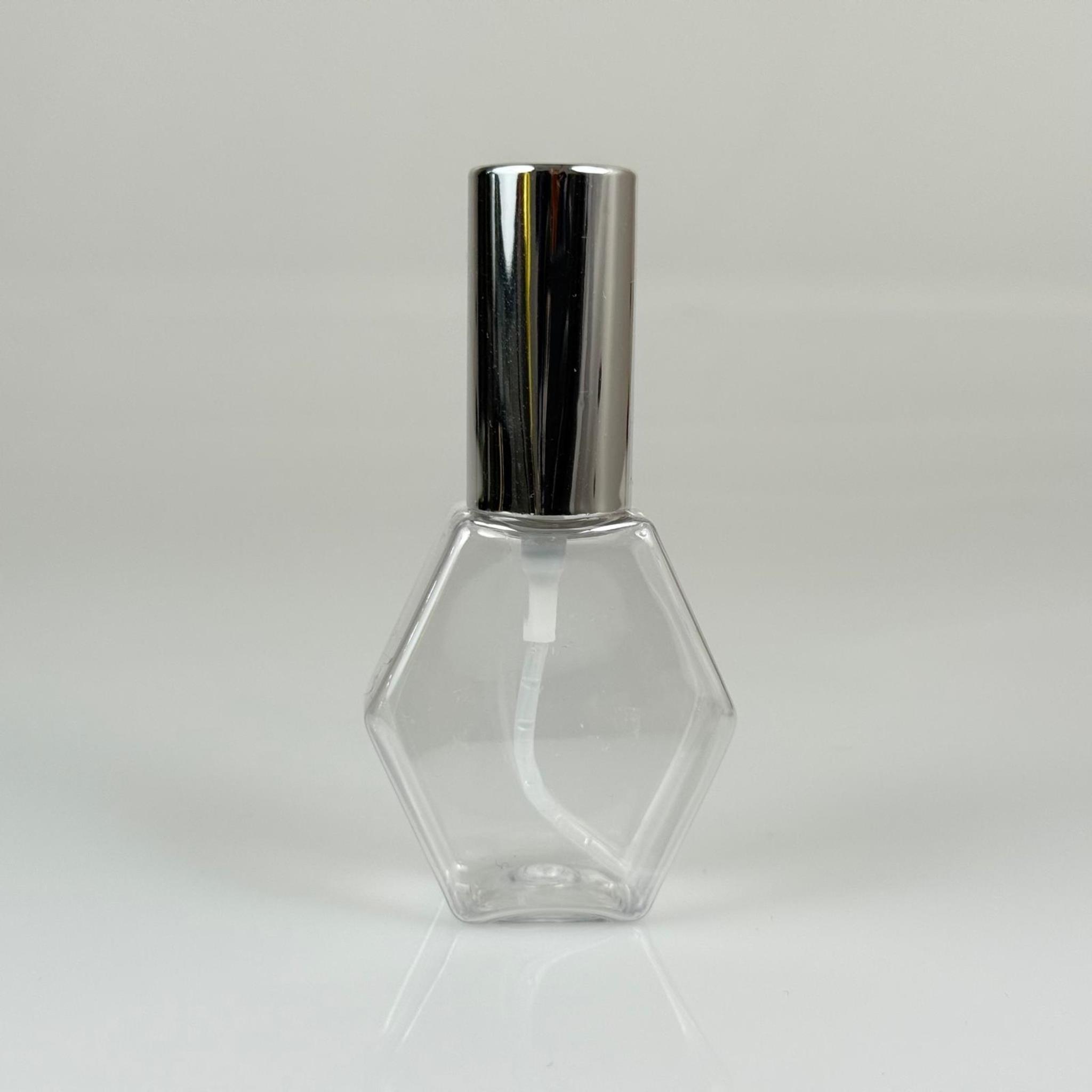 40 ML PET KOLONYA, PARFÜM VB ŞİŞELERİ - METAL ALÜMİNYUM GÜMÜŞ KAPAK + VİDALI SPREY + 40 CC ALTIGEN ŞİŞE SET TAKIM