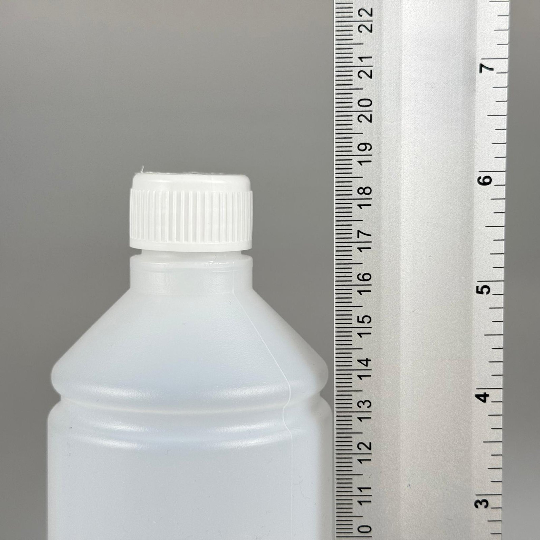 500 CC TİNER ŞİŞESİ - BEYAZ KÖPÜK CONTALI KAPAKLI - 500 ML KİMYASALA DAYANIKLI PLASTİK ŞİŞE - 0,5 LT POLİETİLEN ŞİŞE