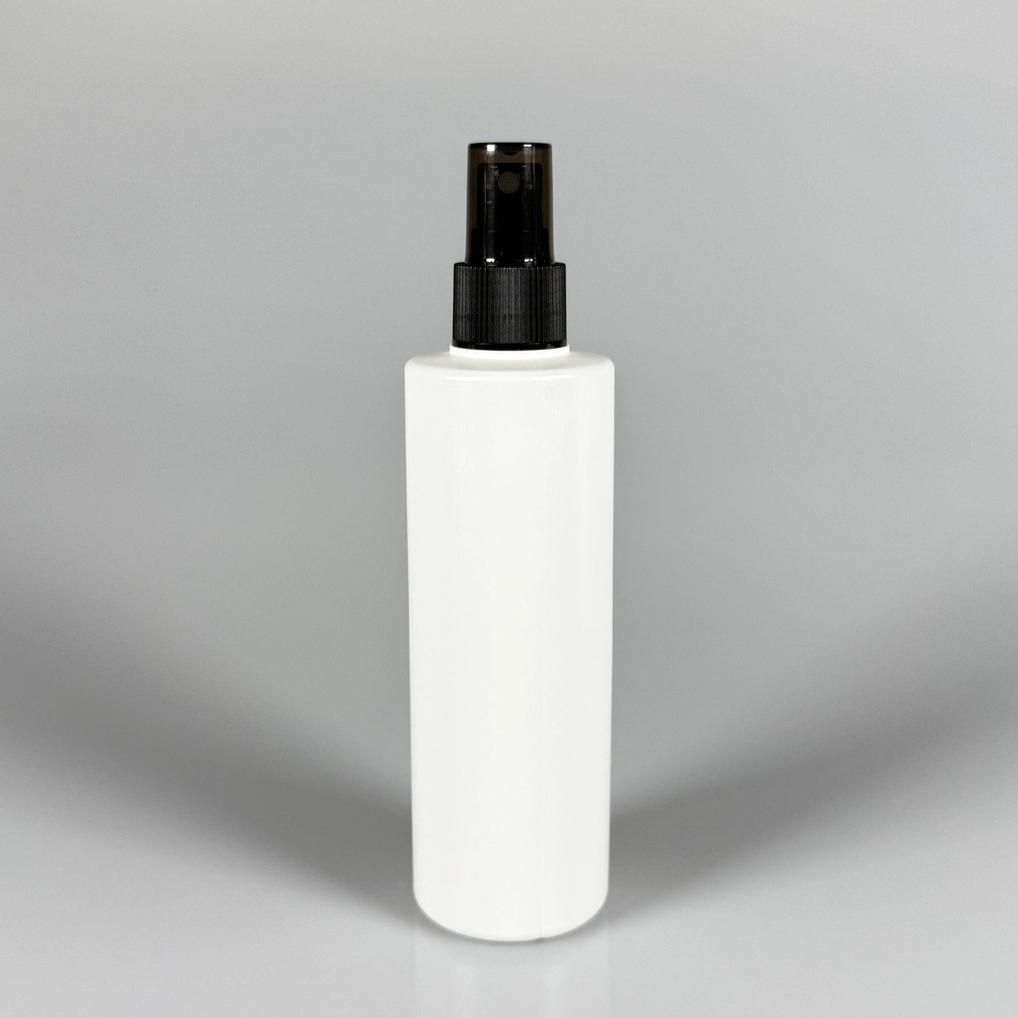 200 CC (SİLME 250 CC) BEYAZ SİLİNDİR MODEL MAT SERT POLİETİLEN ŞİŞE - SİYAH SPREYLİ - 200 ML BEYAZ SPREYLİ PLASTİK ŞİŞE