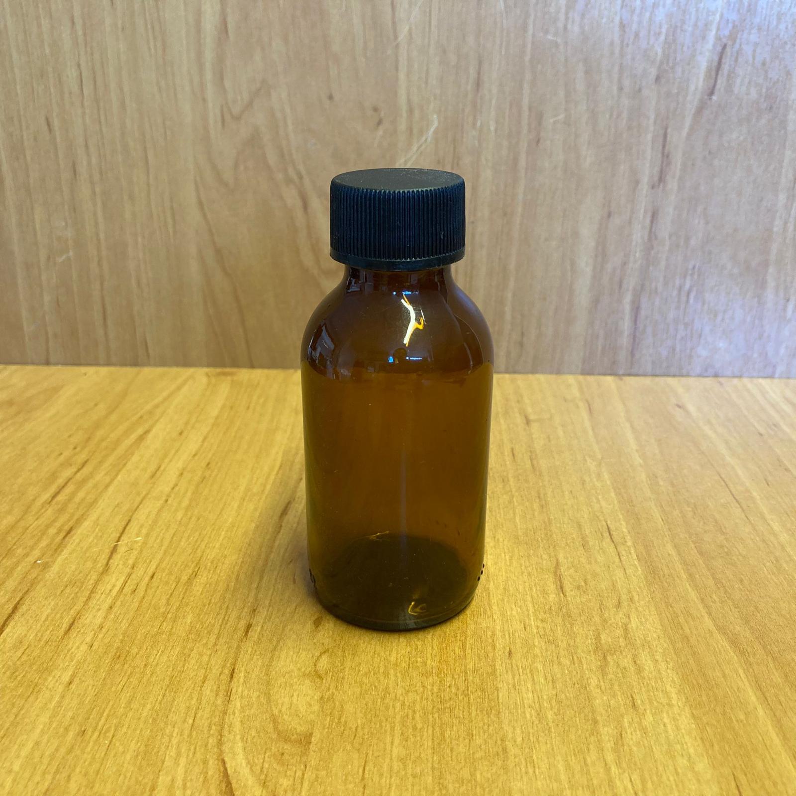 100 CC AMBER CAM ŞİŞE - SİYAH PLASTİK KAPAKLI - 100 ML KAHVERENGİ BOŞ ŞURUP ŞİŞESİ - 100 ML ECZA ŞİŞESİ