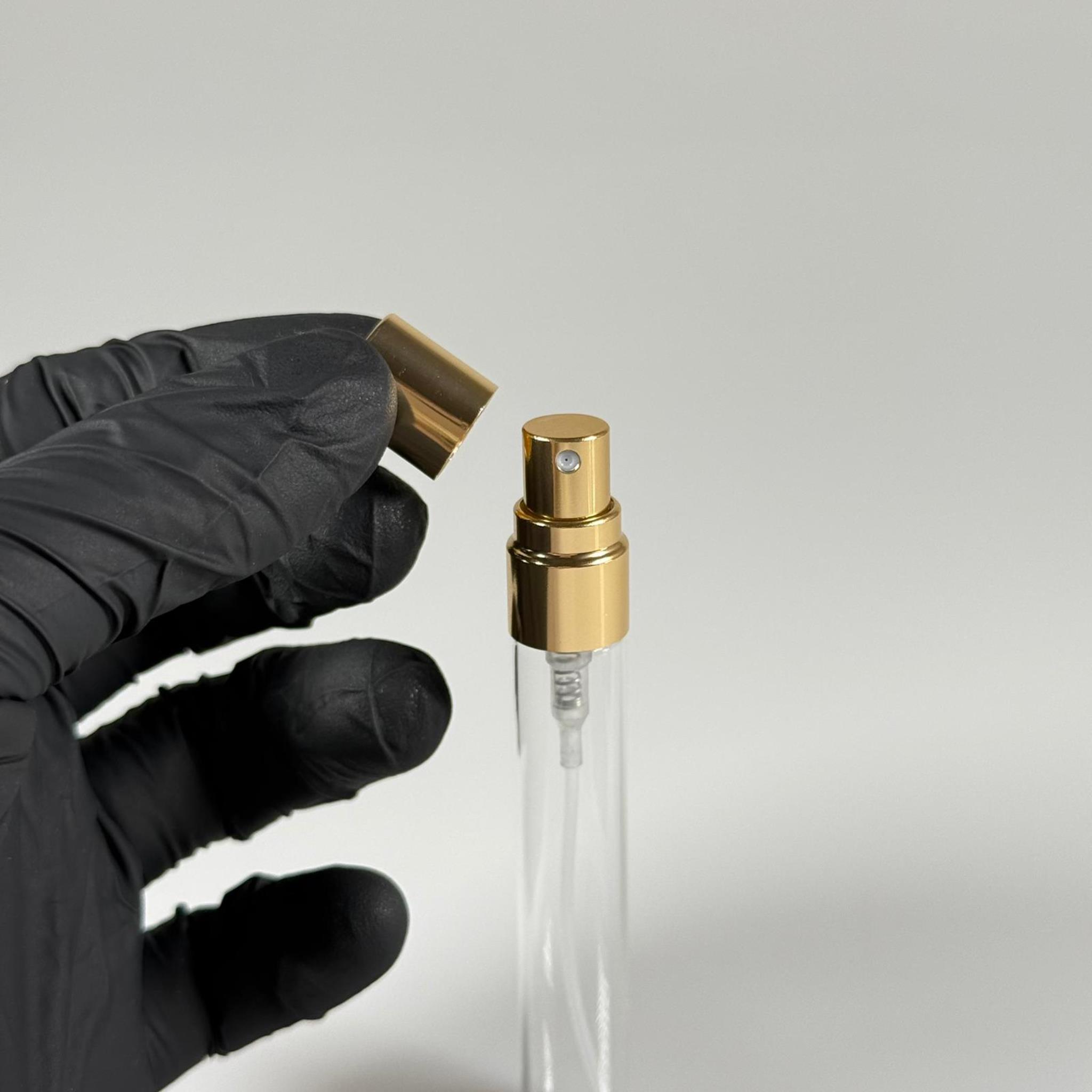 8 CC CAM KALEM PARFÜM ŞİŞESİ GOLD METAL SPREYLİ KAPAKLI TAKIM - 8 ML CAM TÜP PARFÜM ŞİŞESİ - VİDALI SPREY VALF TEKRAR DOLDURULABİLİR