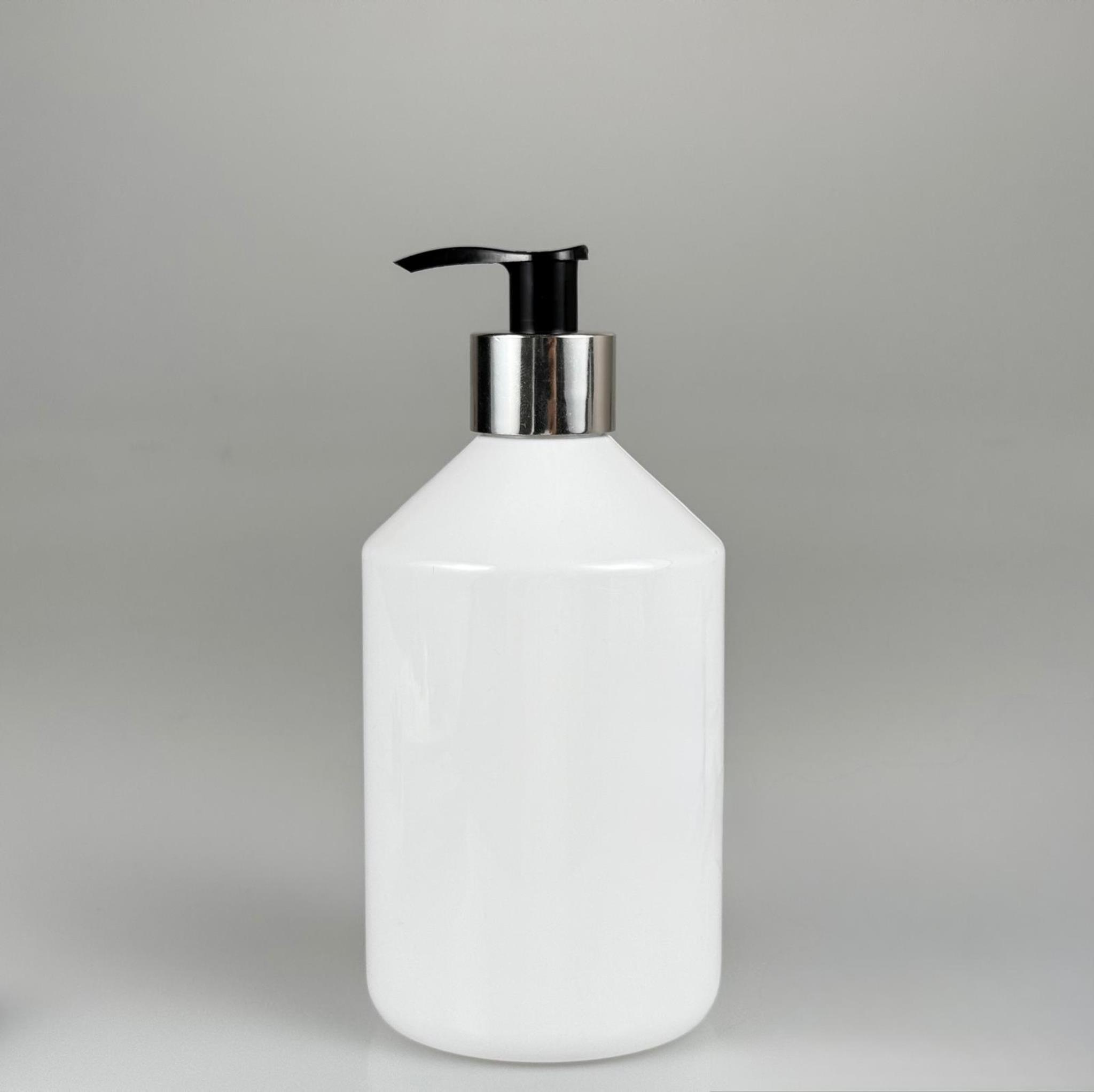 500 CC BEYAZ PET ŞİŞE - 500 ML BEYAZ PLASTİK ŞİŞE GÜMÜŞ POMPALI - SIVI SABUN POMPALI PLASTİK ŞİŞE