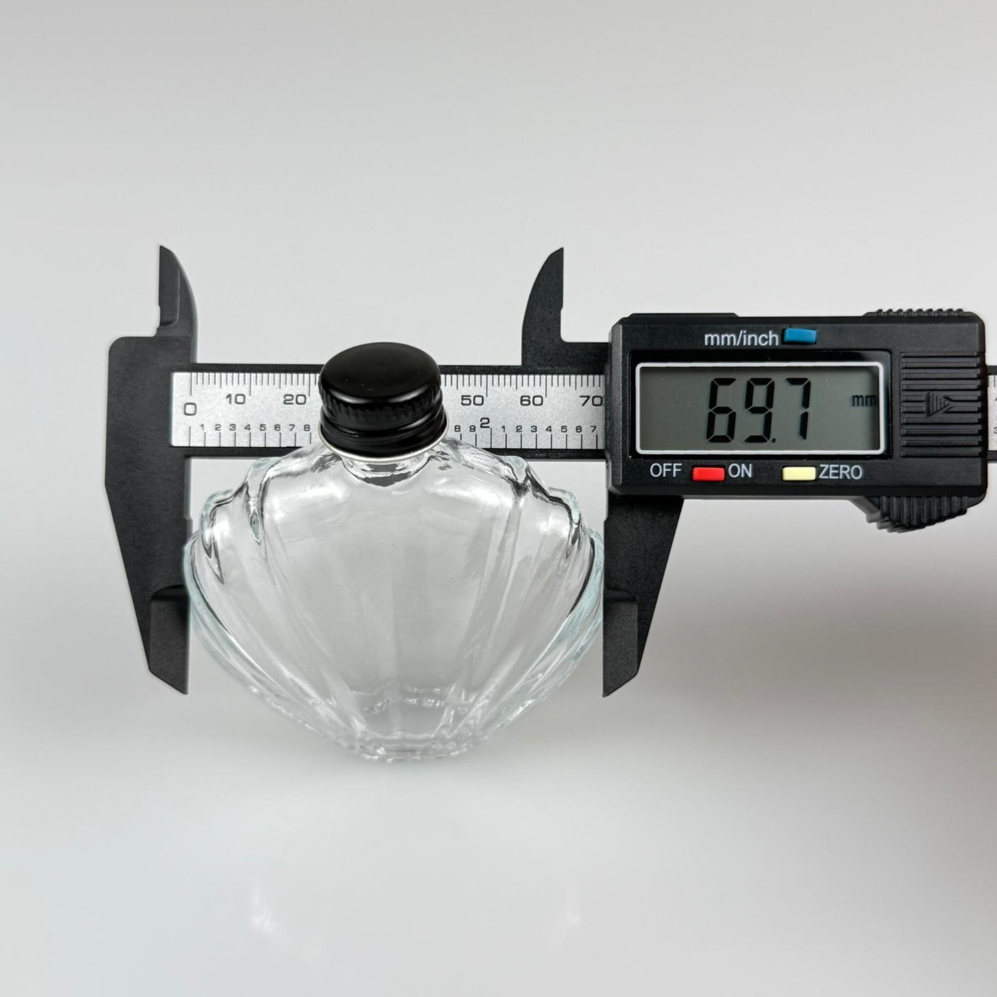 45 CC İSTİRİDYE MODEL CAM ŞİŞE - SİYAH METAL KAPAKLI - 45 ML PRESTİJLİ ŞİŞE