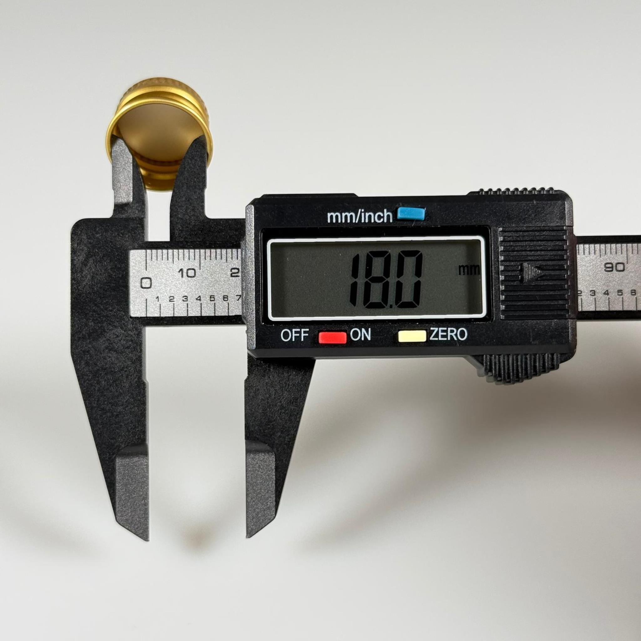 18 MM VİDALI GOLD ALÜMİNYUM KAPAK - İTHAL