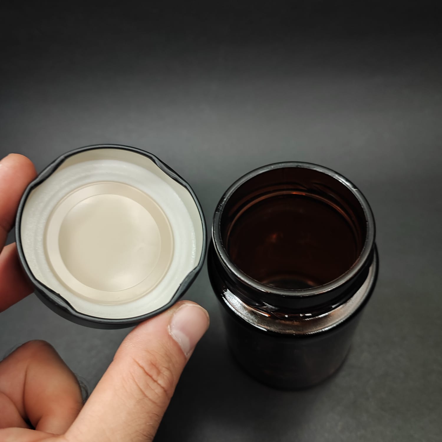 220 CC AMBER CAM KAVANOZ -SİYAH KAPAKLI - 220 ML KAVANOZ - MUM KAVANOZLARI