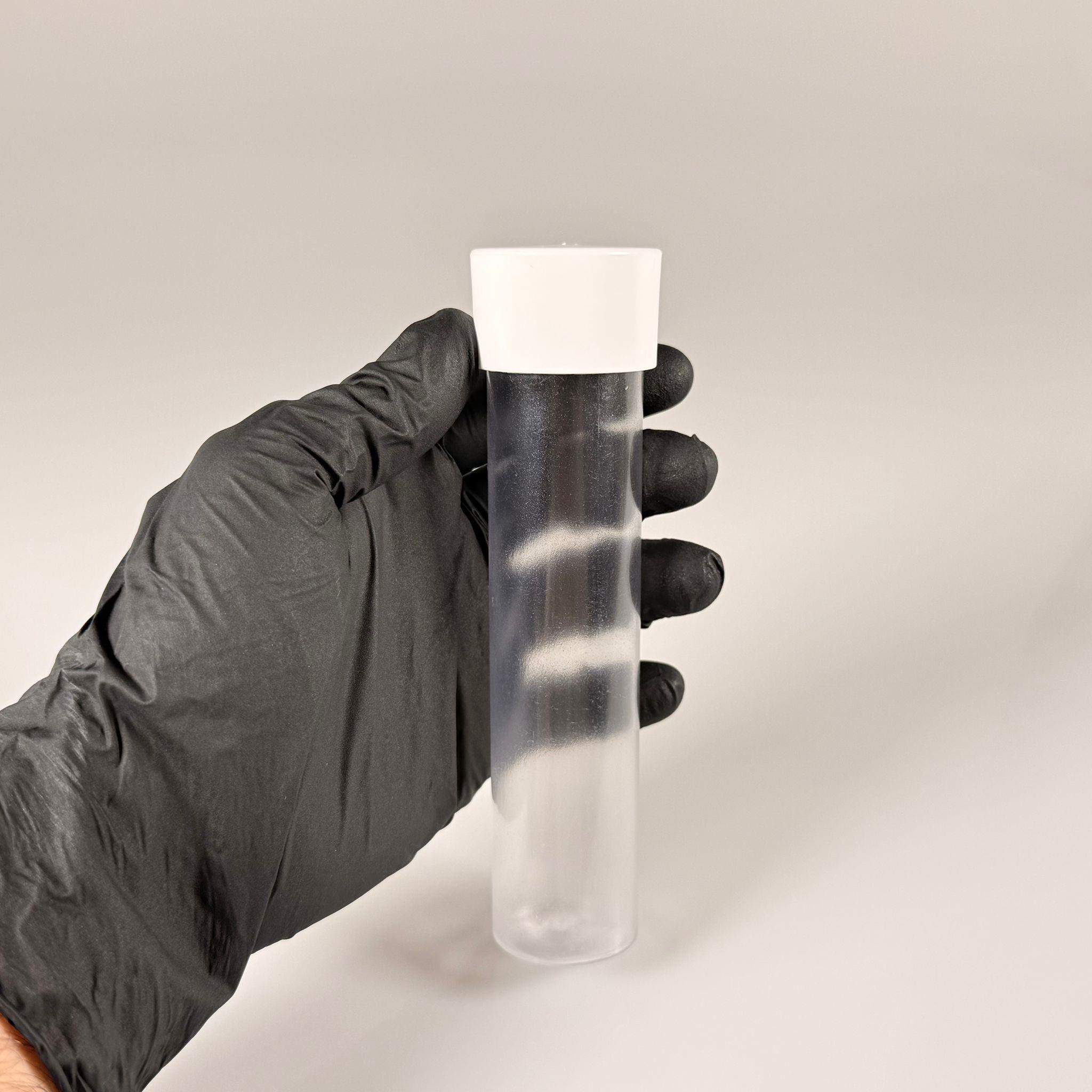 100 CC UZUN SİLİNDİR BUĞULU PET ŞİŞE (24 GR)  - BEYAZ DERİN ETEKLİ KAPAKLI KOLONYA TIPALI - 100 ML BİBERİYE SUYU, LAVANTA YAĞI, SAÇ SERUM, TONİK VB İÇİN PLASTİK KOZMETİK AMBALAJLARI