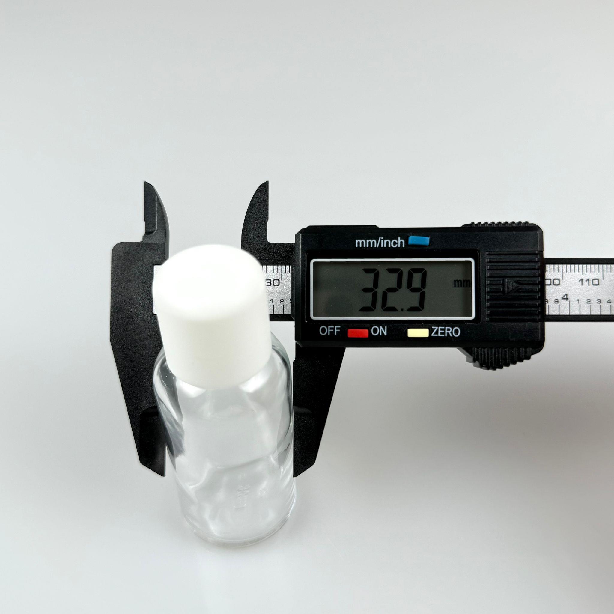 30 CC ŞEFFAF CAM ŞİŞE + İÇTEN DAMLALIKLI ÇOCUK KİLİTLİ BEYAZ KAPAK - SAYDAM 30 ML KİLİT KAPAKLI DAMLATMALI ŞİŞE