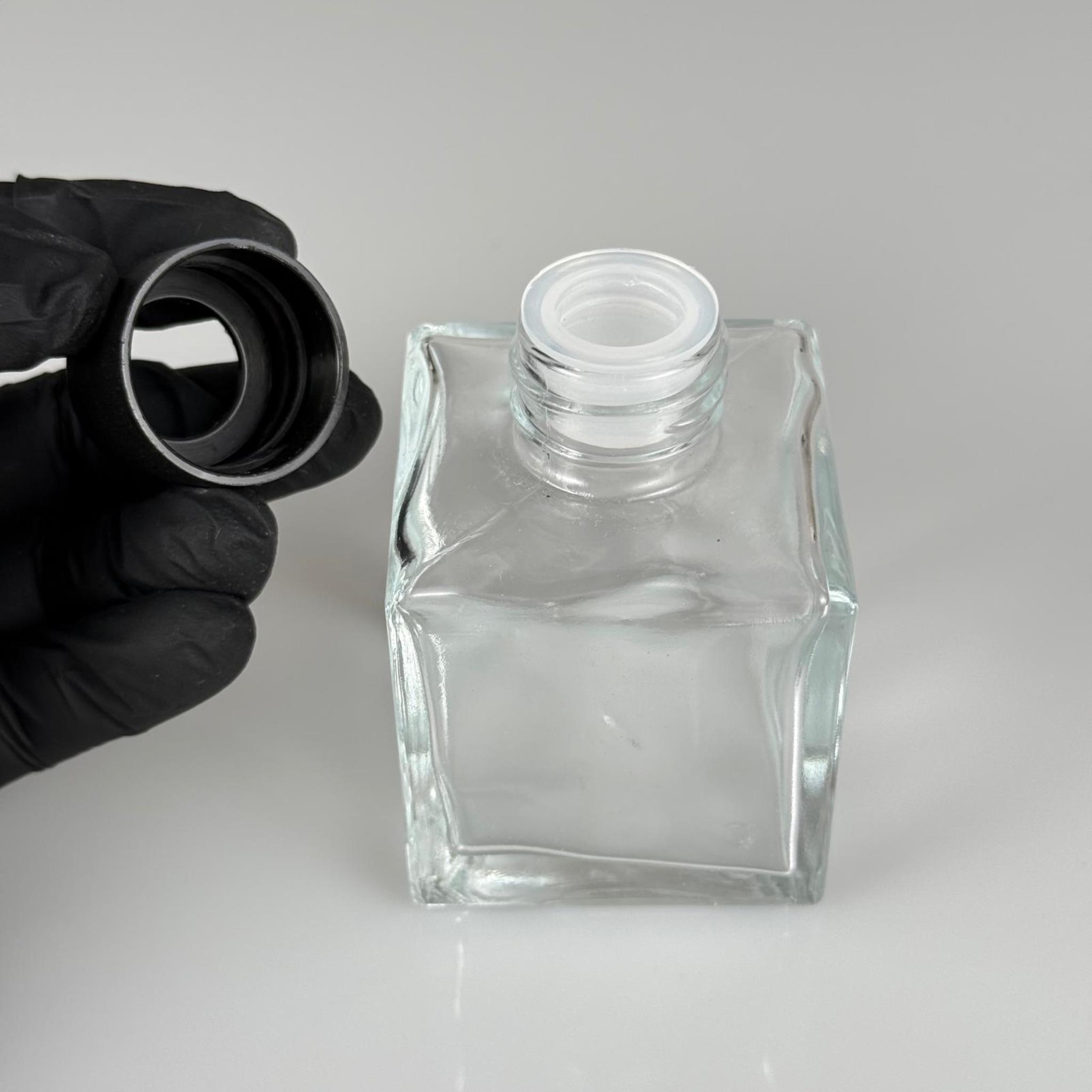 100 CC KARE BAMBU CAM BAMBU ODA KOKUSU ŞİŞESİ - 100 ML KÖŞELİ BAMBU ODA KOKUSU ŞİŞESİ - DİFÜZÖR ŞİŞE- CAM ŞİŞE + SİYAH KAPAK + TIPA
