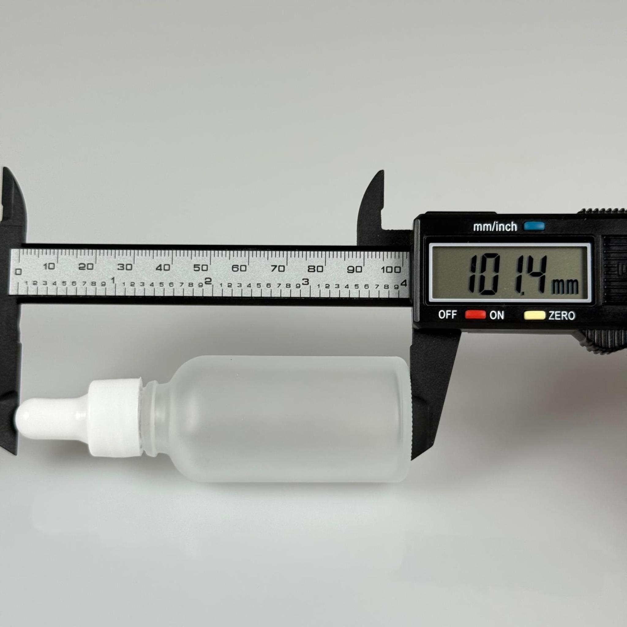 30 CC BUZLU CAM DAMLALIKLI ŞİŞE - BEYAZ EMZİK + BEYAZ DÜZ KAPAK + CAM PİPET TAKIM - 30 ML BUZLU DAMLALIKLI ŞİŞE SETİ
