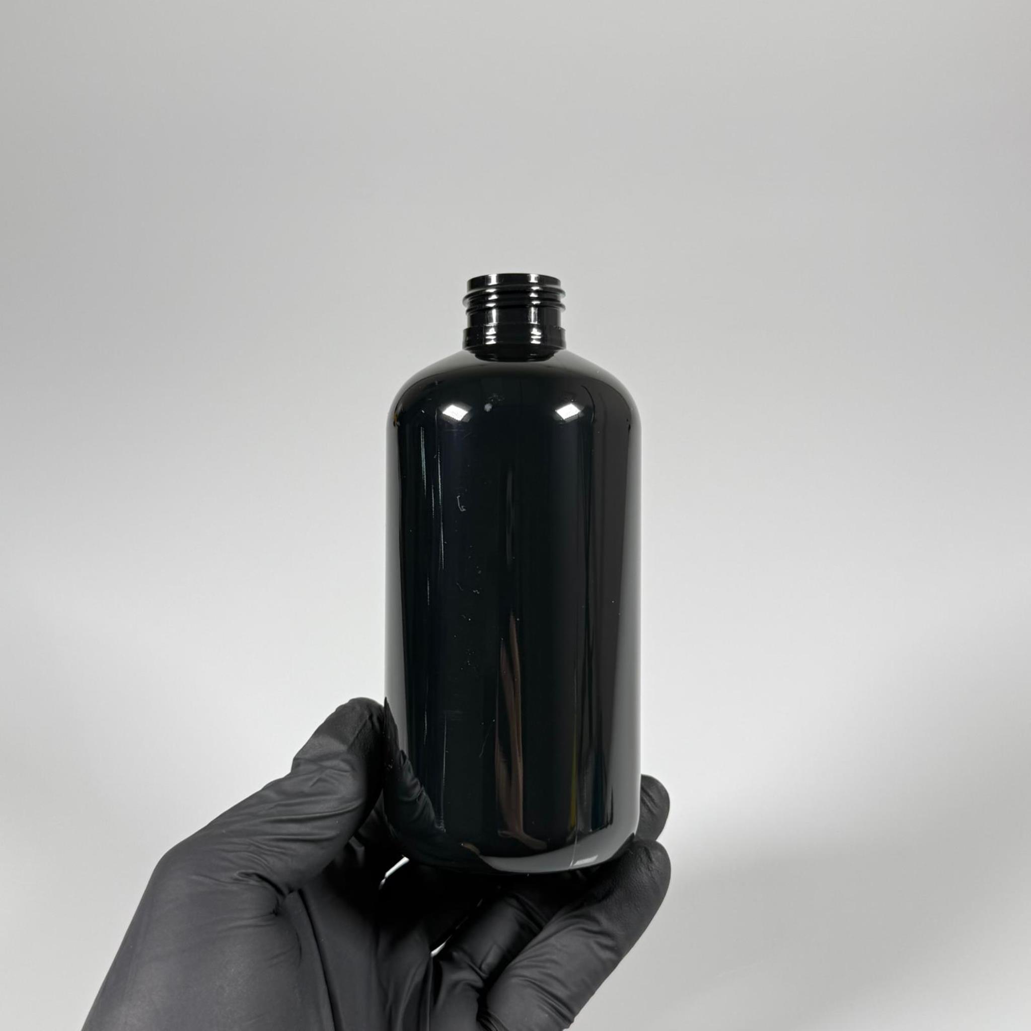 250 CC SİYAH PLASTİK ŞİŞE ZEYNEP MODEL KAPAKSIZ (24 AĞIZ) - 250 ML TOMBUL PET ŞİŞE