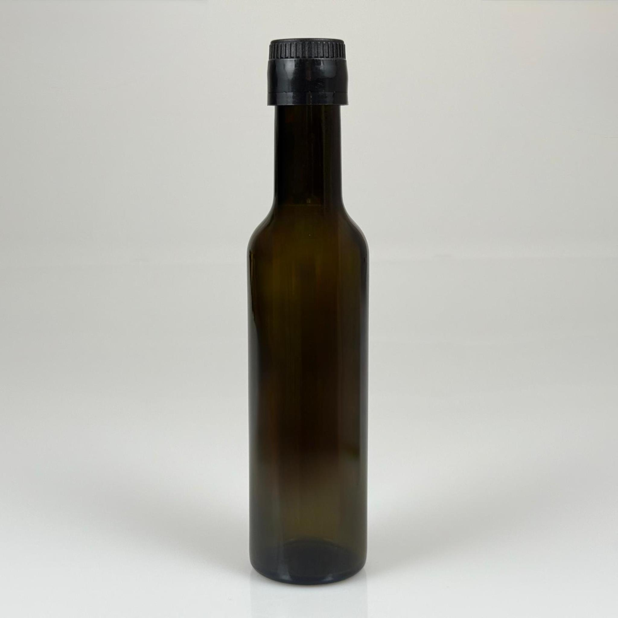 250 CC YEŞİL CESENA MODEL DORİCA CAM ŞİŞE - SİYAH AKITICILI DROP STOP KİLİTLİ KAPAKLI - 250 ML CESENA ŞİŞE - YEŞİL