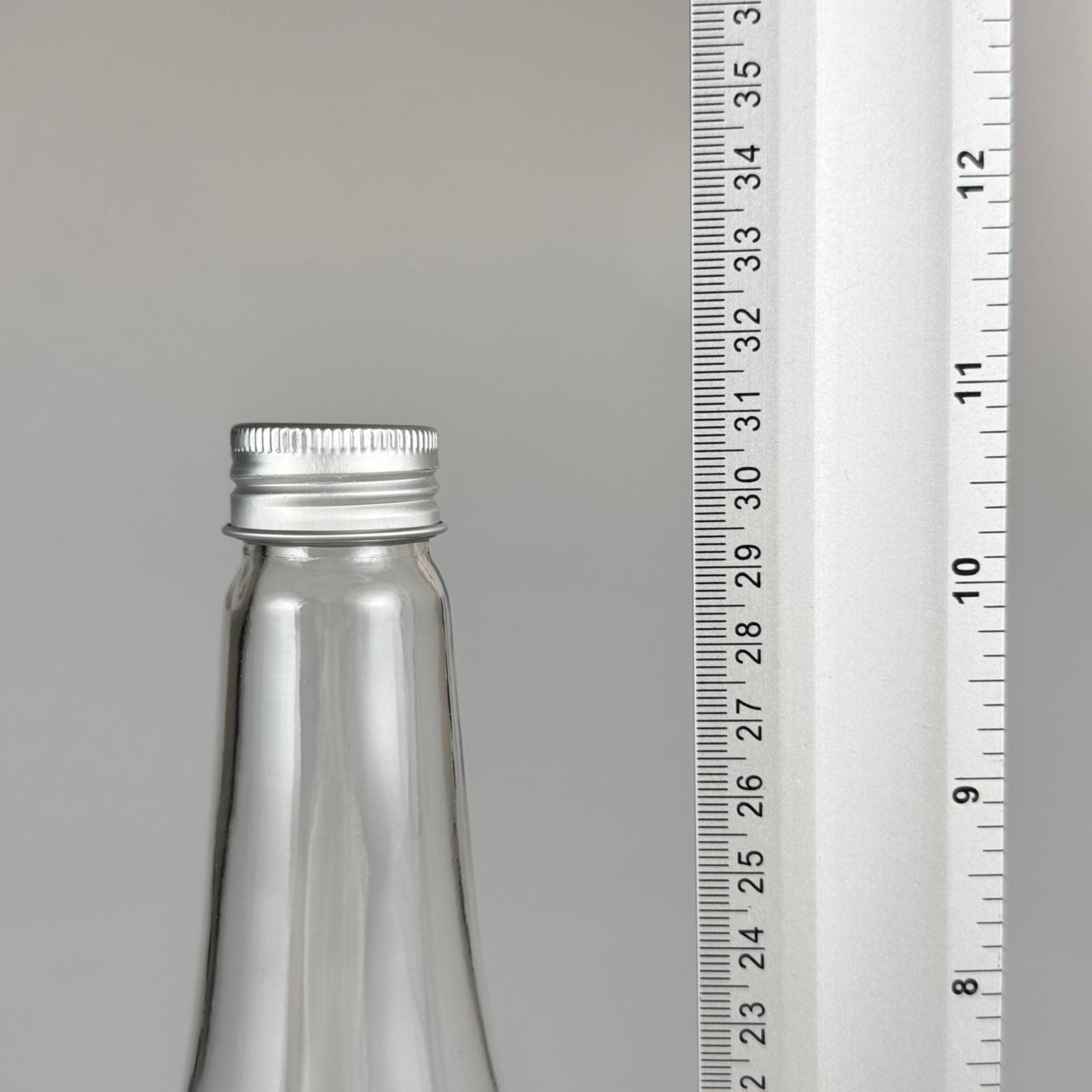 1000 ML LÜKS CAM SU ŞİŞESİ - 1000 CC BOŞ CAM SU ŞİŞELERİ - GÜMÜŞ ALÜMİNYUM METAL KAPAKLI (ELLE AÇILIP KAPANABİLİR) - RESTORAN, CAFE, OTEL VS İÇİN PREMİUM CAM ŞİŞE