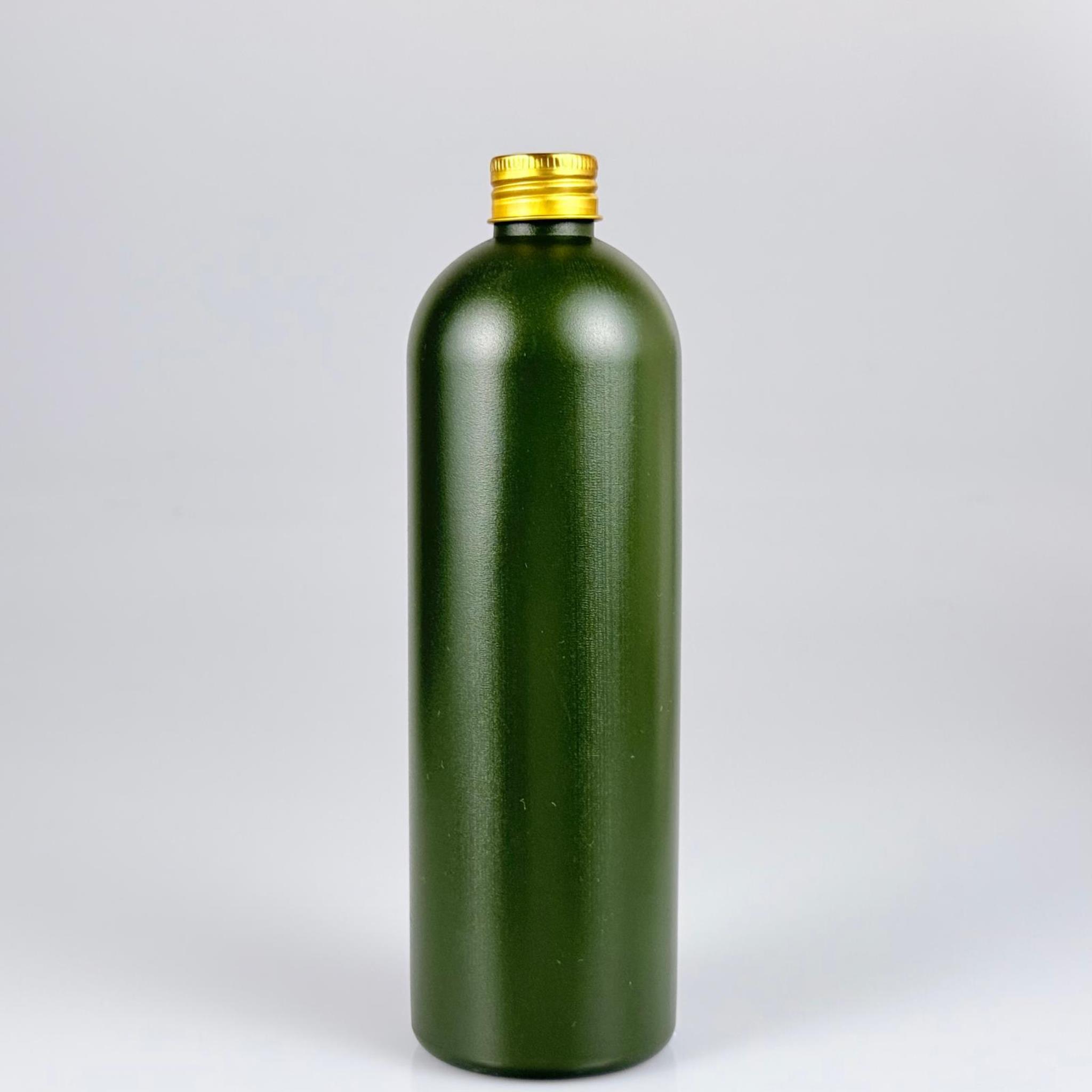 500 CC YEŞİL SİLİNDİR MODEL MAT SIKILABİLİR POLİETİLEN ŞİŞE 47 GRAM (24 AĞIZ) + KÖPÜK CONTALI GOLD METAL ALÜMİNYUM KAPAK - 500 ML POLİETİLEN ASETON ŞİŞESİ