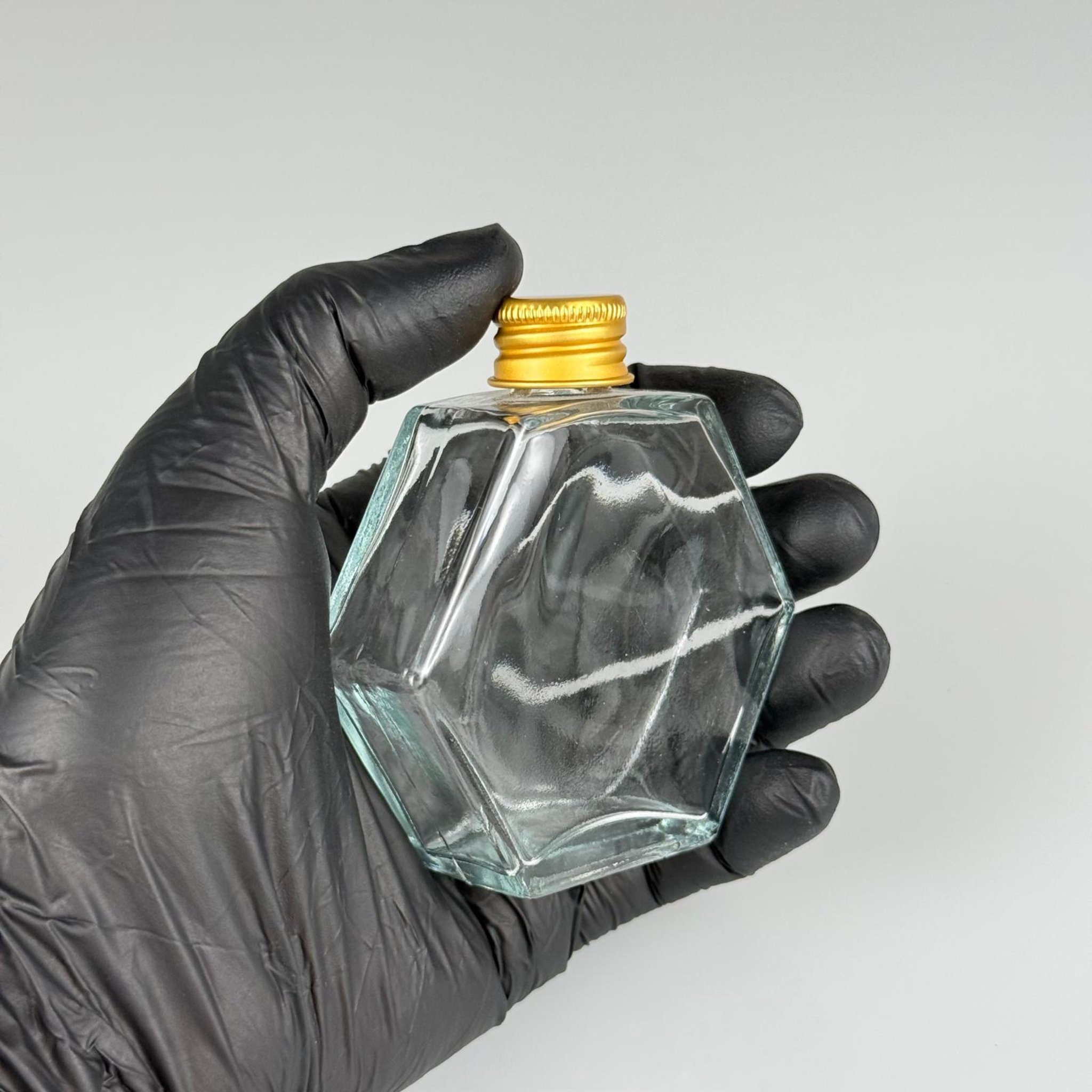 50 CC ALTIGEN CAM ŞİŞE + GOLD ALÜMİNYUM METAL KAPAKLI TAKIM - 50 ML CAM ŞİŞE