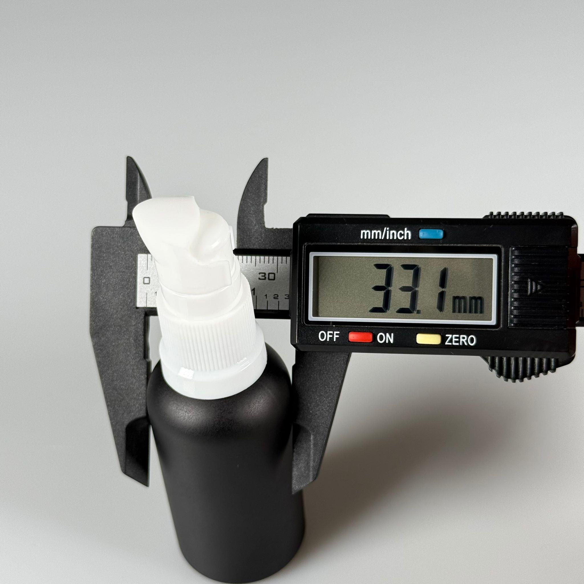 30 CC MAT SİYAH CAM ŞİŞE - SIZDIRMAZ ETEKLİ BEYAZ LOSYON POMPALI TAKIM - 50 ML LOSYON ŞİŞESİ - YAĞ, KREM GİBİ YOĞUN KIVAMLI SIVILAR İÇİN CAM AMBALAJ