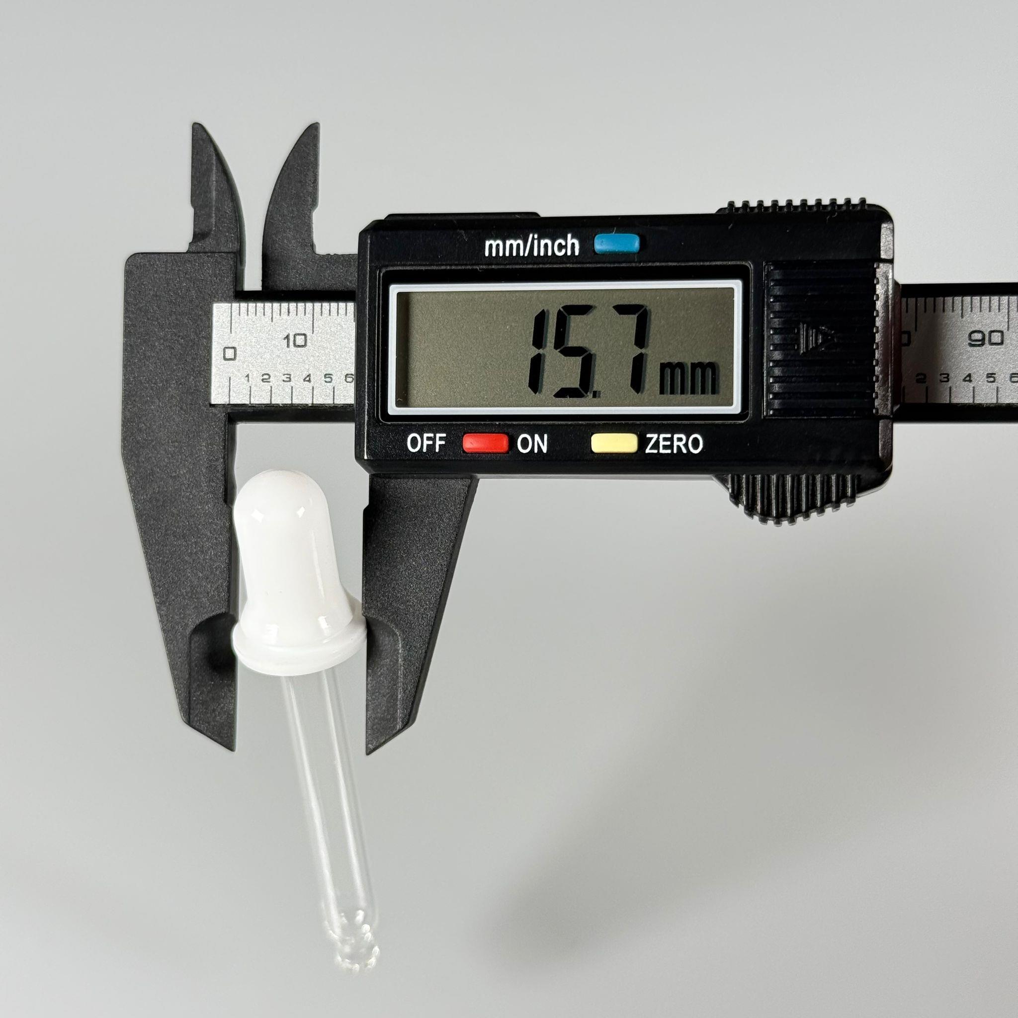 CAM DAMLATMA PİPETİ - DAMLATMA ÇUBUĞU - DAMLALIKLI ÇUBUK - 5,9 CM CAM - PARFÜM, ESANS, KİMYASAL, GIDA, LABORATUVAR VB İÇİN ÇOK AMAÇLI SİLİKON PUARLI CAM DAMLALIK