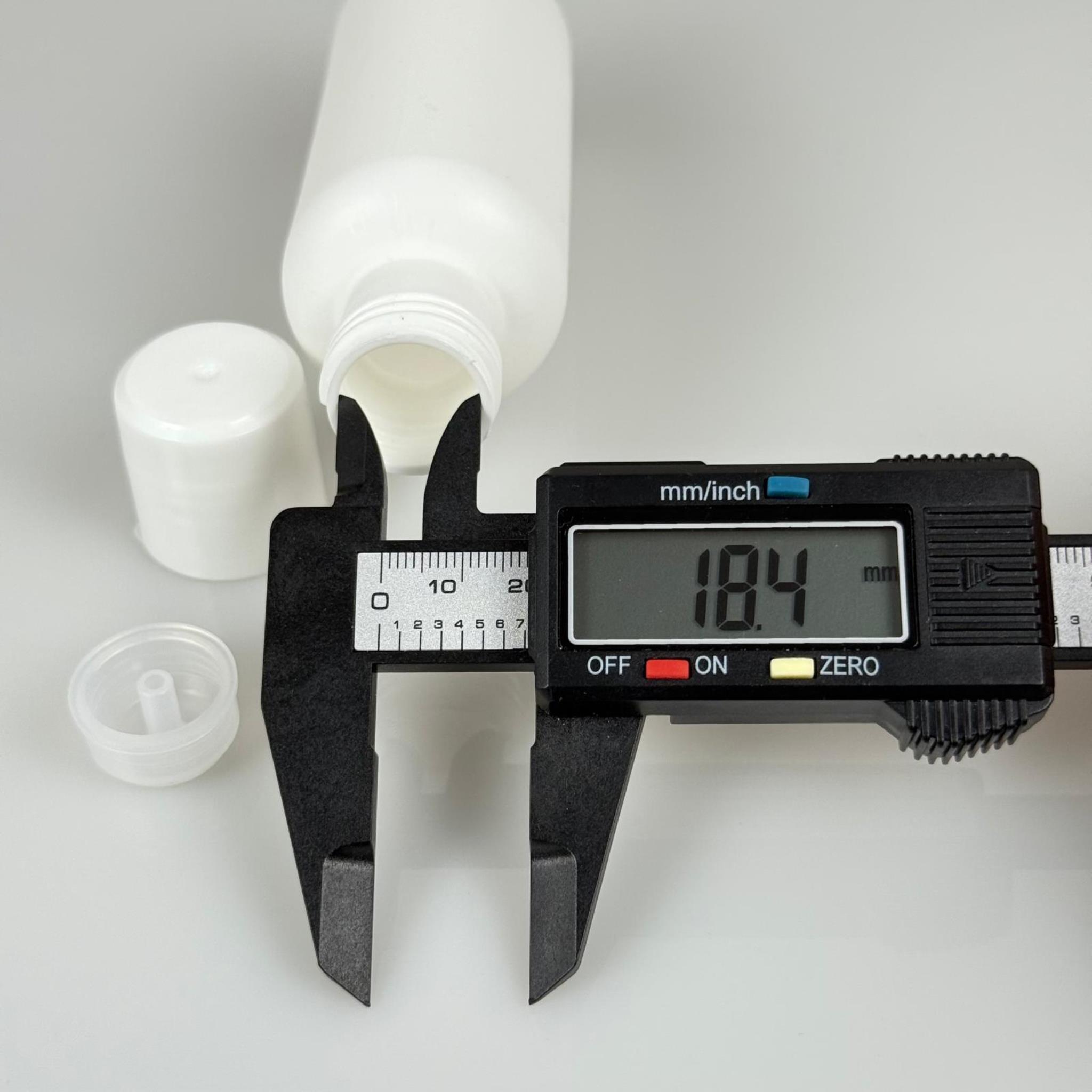 100 CC ASETON ŞİŞE BEYAZ + KAPAK + TIPA