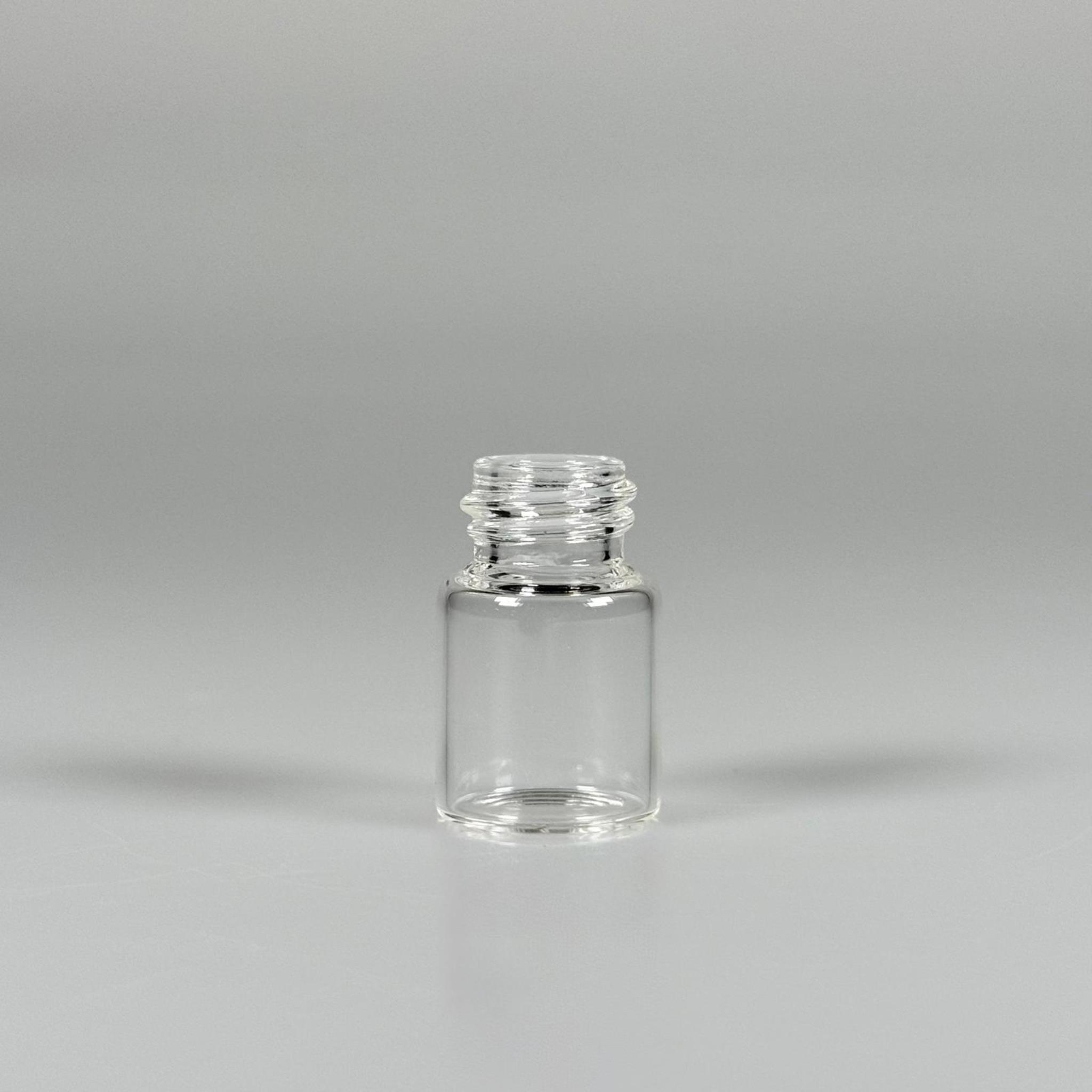 2 CC ŞEFFAF CAM ŞİŞE - 14 MM VİDALI AĞIZ - KAPAKSIZ 2 ML CAM ŞİŞE