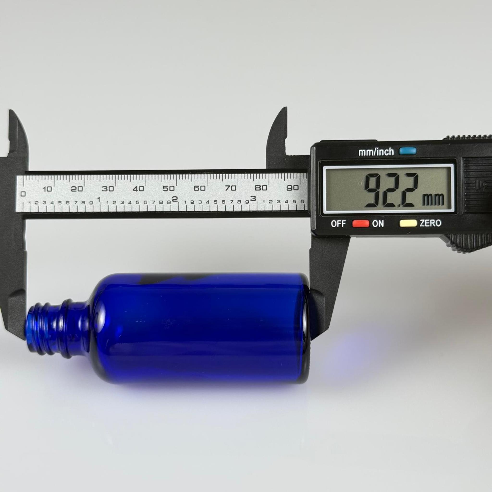50 CC MAVİ CAM ŞİŞE 18 MM İTHAL