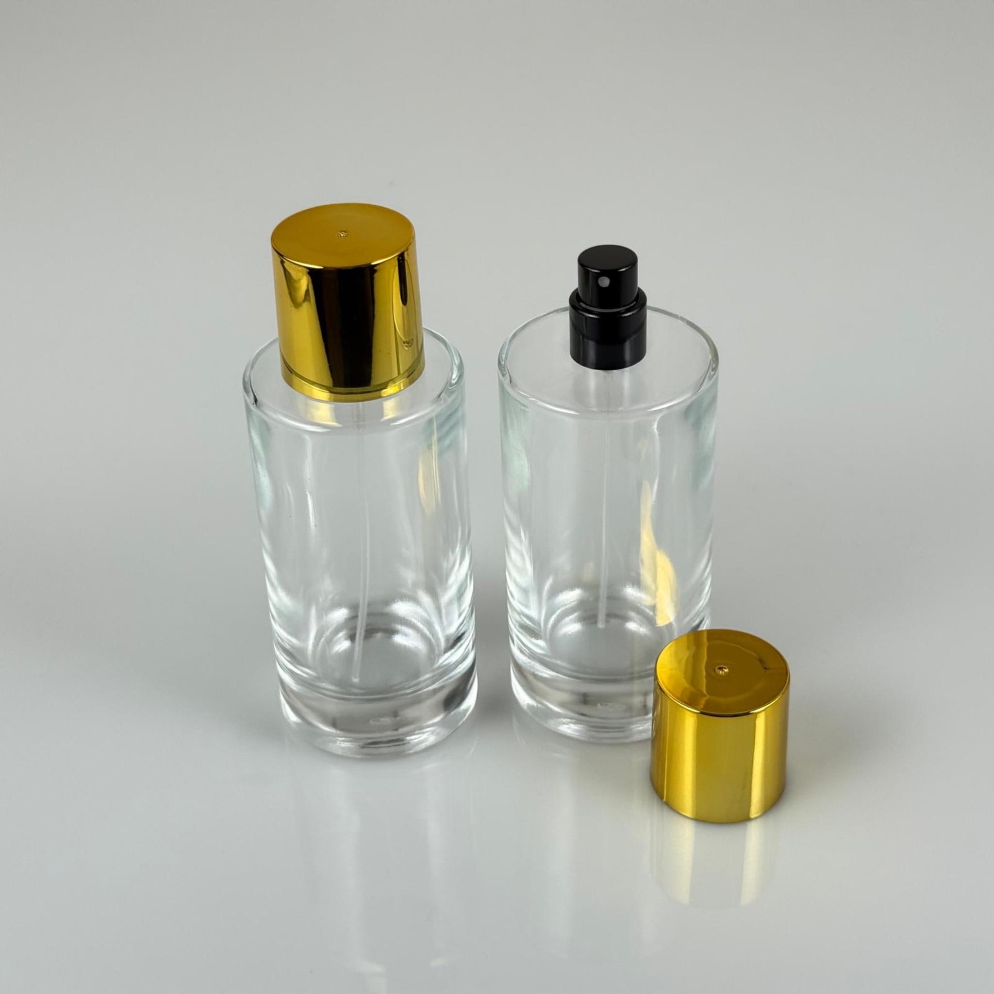 100 ML SİLİNDİR MODEL SAVAGE PARFÜM ŞİŞESİ - SİYAH METAL SPREYLİ + GOLD GENİŞ KAPAKLI (AĞIZ 15 MM GEÇME KOLAY KAPAMA)