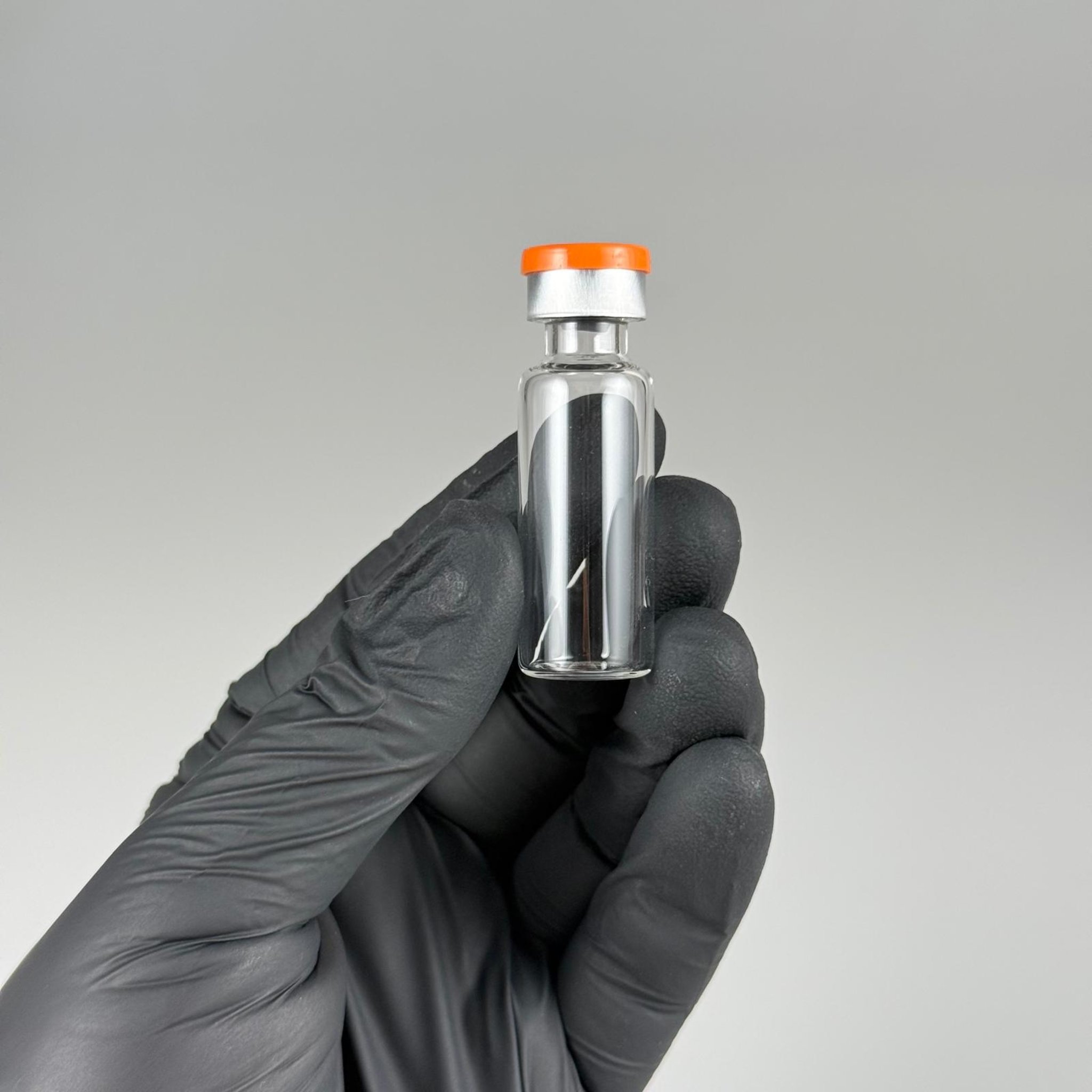 4 ML VİAL FLAKON ŞİŞE- 13 AĞIZ 4 CC ŞEFFAF CAM İLAÇ ŞİŞESİ + KAUÇUK BUTİL ENJEKTÖR TIPASI + TURUNCU FLAKON KAPAKLI TAKIM