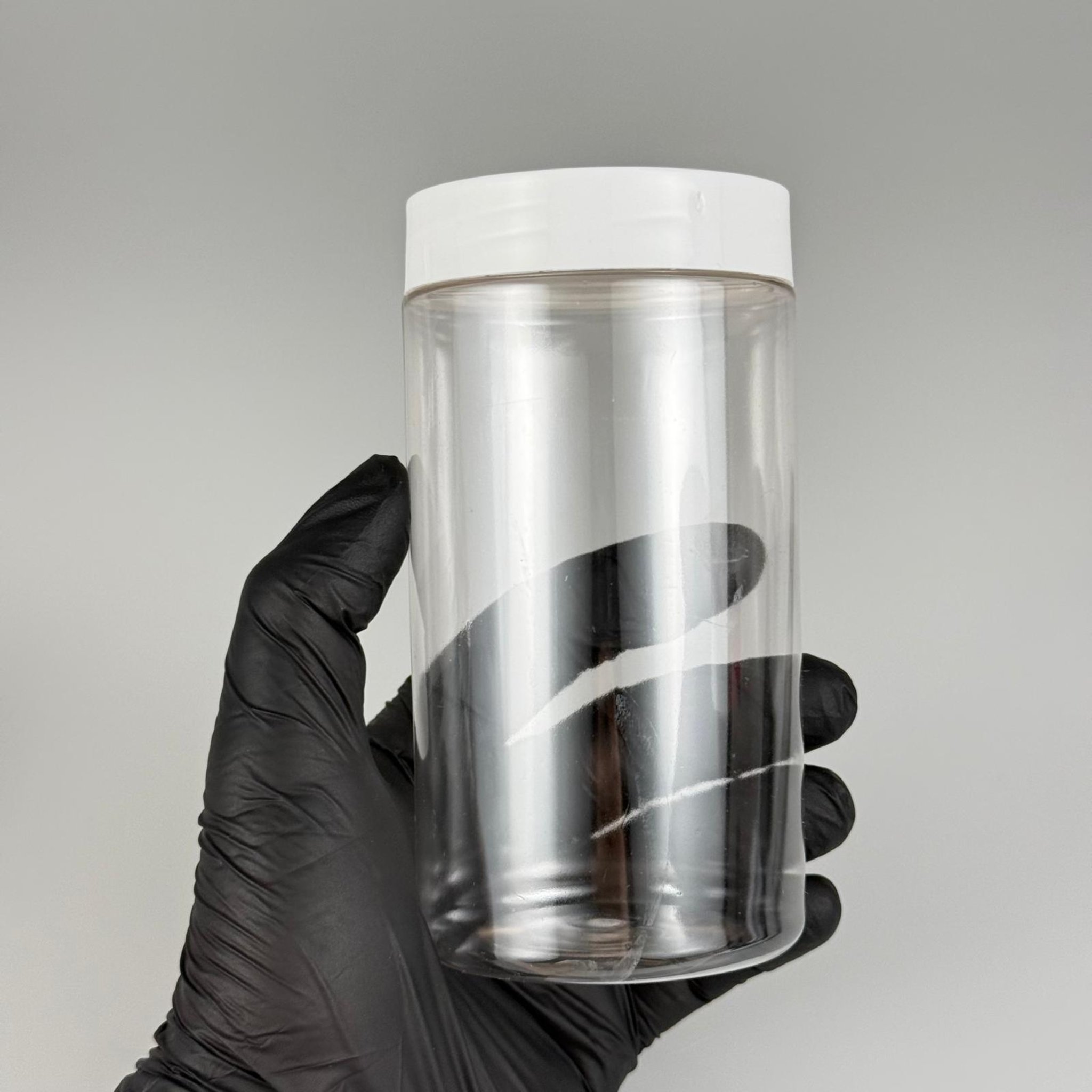 370 CC SİLİNDİR PET KAVANOZ + BEYAZ PLASTİK KAPAKLI + KENDİNDEN YAPIŞKANLI KÖPÜK CONTALI TAKIM - 370 ML PLASTİK KAVANOZ