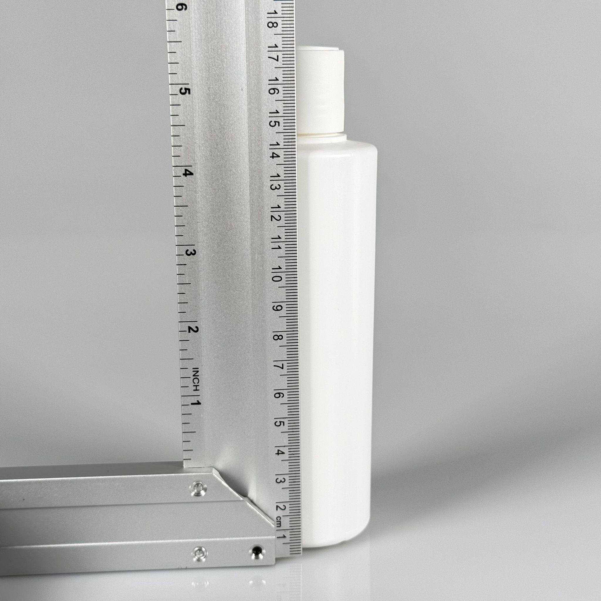 200 CC (SİLME 250 CC) BEYAZ SİLİNDİR MODEL MAT SERT POLİETİLEN ŞİŞE - BEYAZ DİSKTOP ŞAMPUAN KAPAKLI - 200 ML BEYAZ PLASTİK ŞİŞE