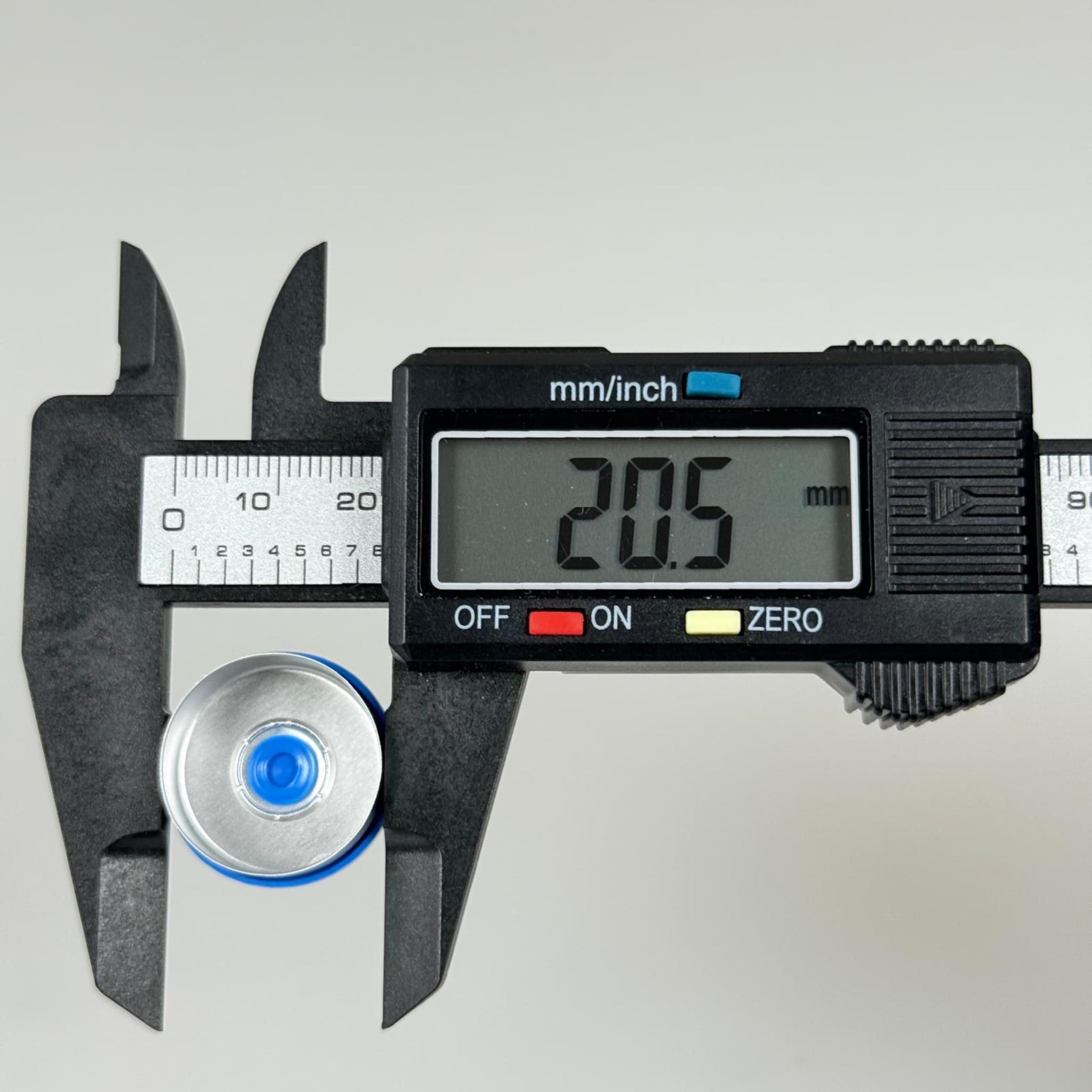 PENİSİLİN ALÜMİNYUM FLAKON KAPAK MAVİ -  20 MM DÜZ RENKLİ FLİP-OFF KAPAK