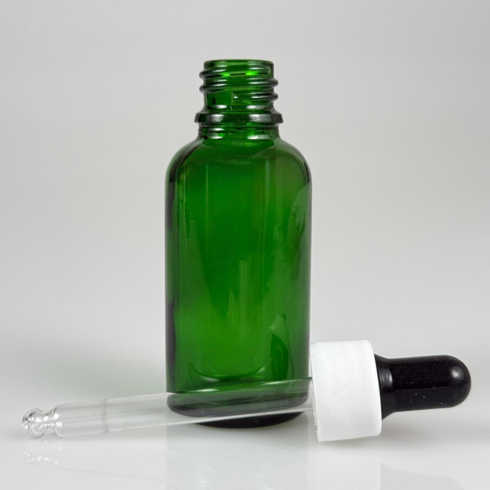 30 CC YEŞİL CAM DAMLALIKLI ŞİŞE - SİYAH EMZİK + BEYAZ DÜZ KAPAK + CAM PİPET TAKIM - 30 ML YEŞİL DAMLALIKLI ŞİŞE SETİ