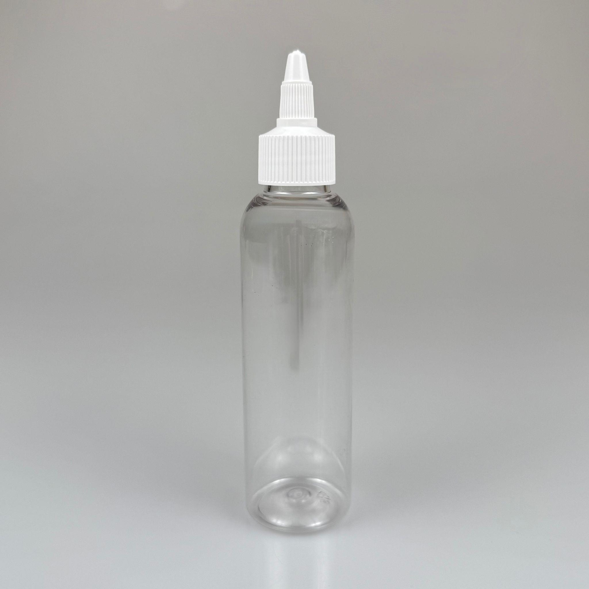 YAĞ, SOS, ACI SOS, SİRKE, SRIRACHA, MÜREKKEP, TUTKAL AKITICI VB BOŞ ŞİŞELERİ - BEYAZ SİVRİ TWİST AKITICI KAPAK + 150 ML OVAL SERT PET PLASTİK ŞİŞE TAKIM