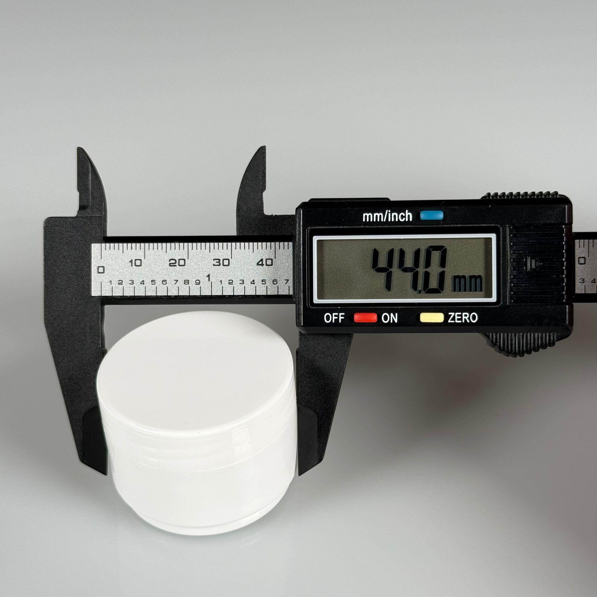 10 CC PLASTİK KAVANOZ - KAPAKLI KREM KAVANOZU - BEYAZ + SIZDIRMAZ KÖPÜK CONTALI