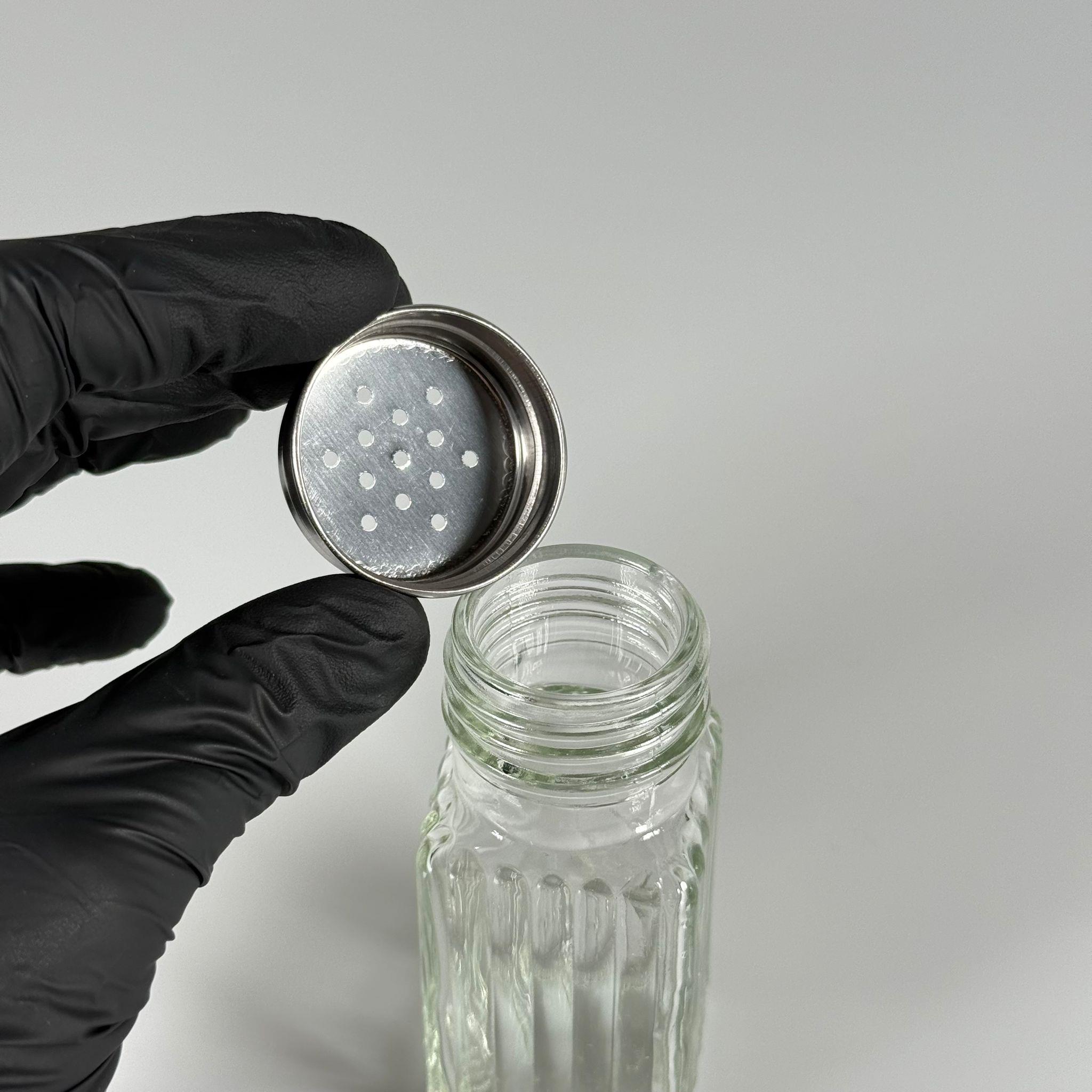 TUZLUK CAM KARE DİK ÇİZGİLİ - ÇELİK BAŞLIKLI